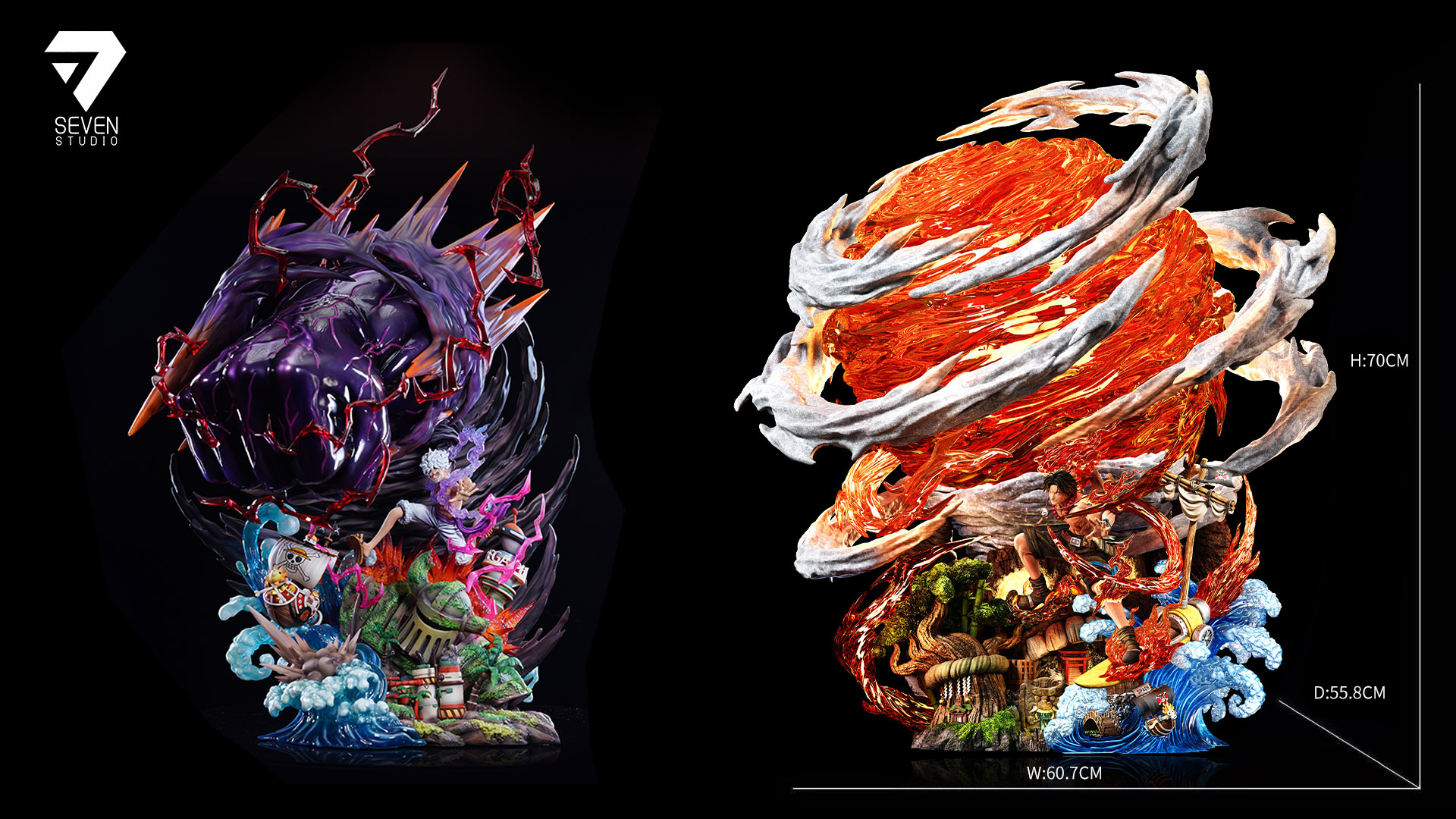 【Pre-sale】Flame Emperor Ace with LED-One Piece-Seven Studio