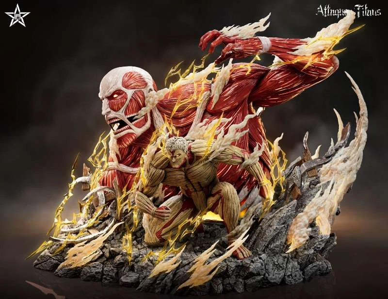 【Pre-sale】Colossal Titan and Armored Titan with LED-Attack on Titan-Jiang Xing Studio