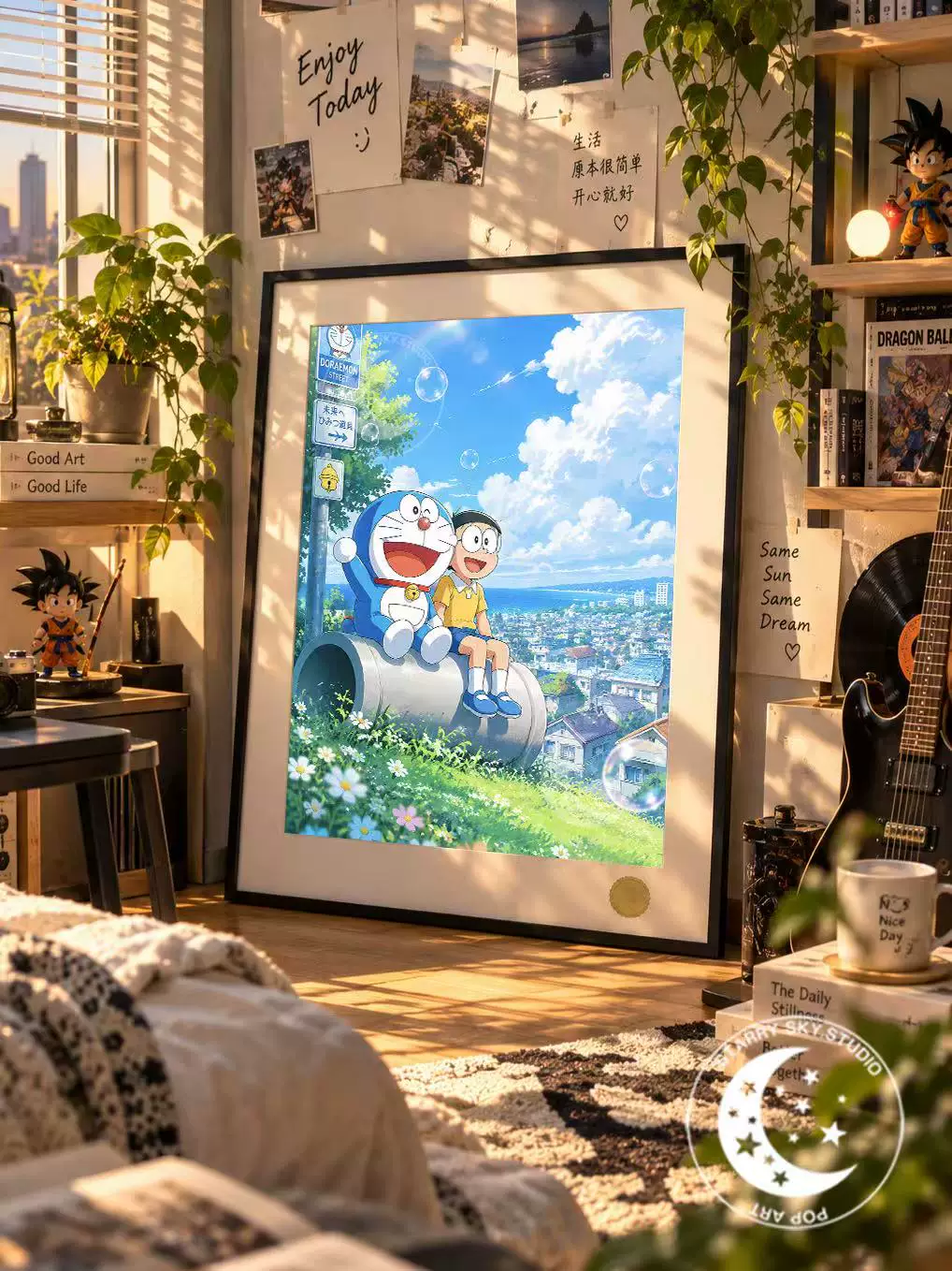 【Pre-sale】Decorative Painting of Doraemon and Nobi Nobita-XingKong Studio