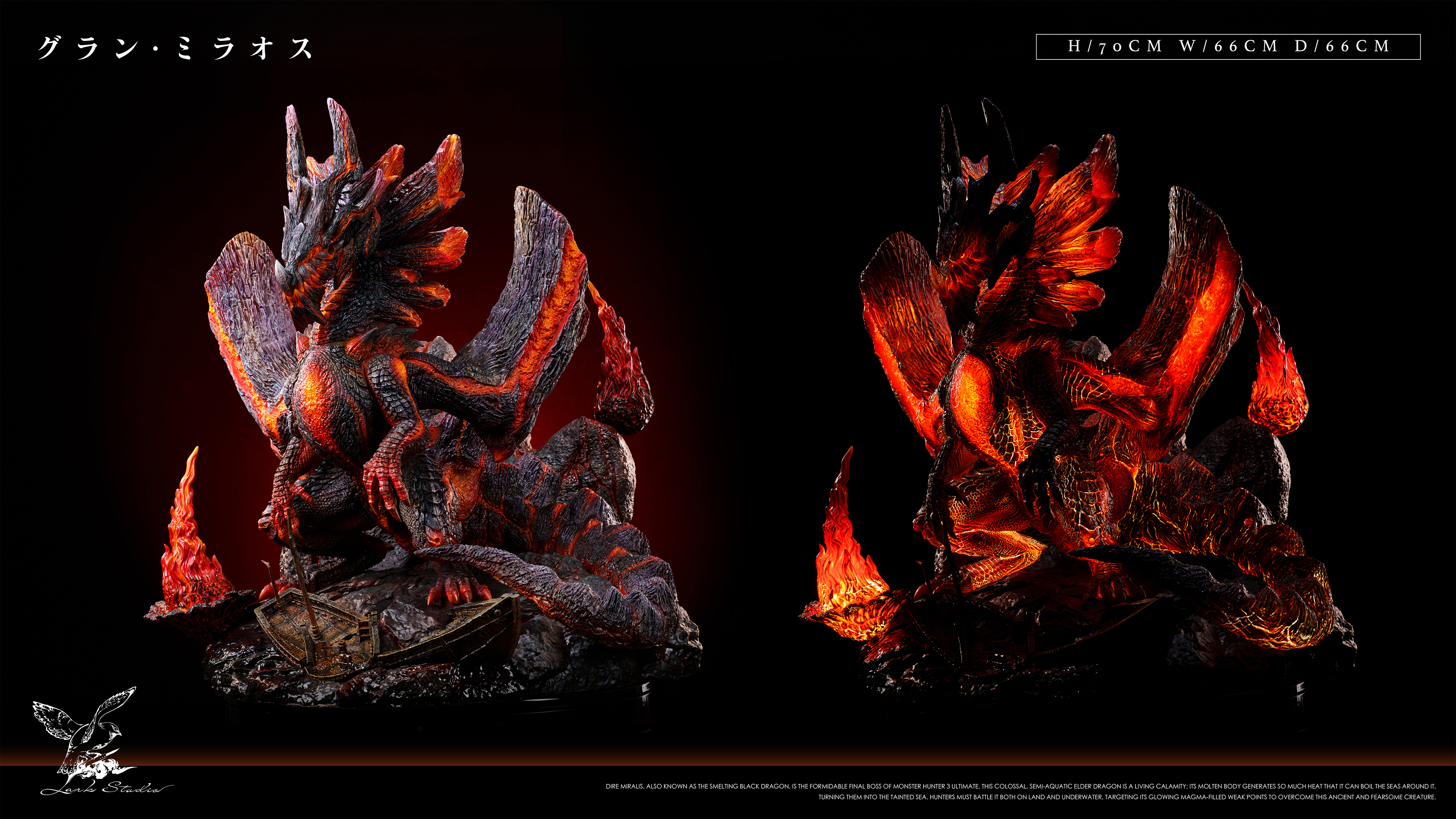 【Pre-sale】Dire Miralis with LED-Monster Hunter-Lark Studio