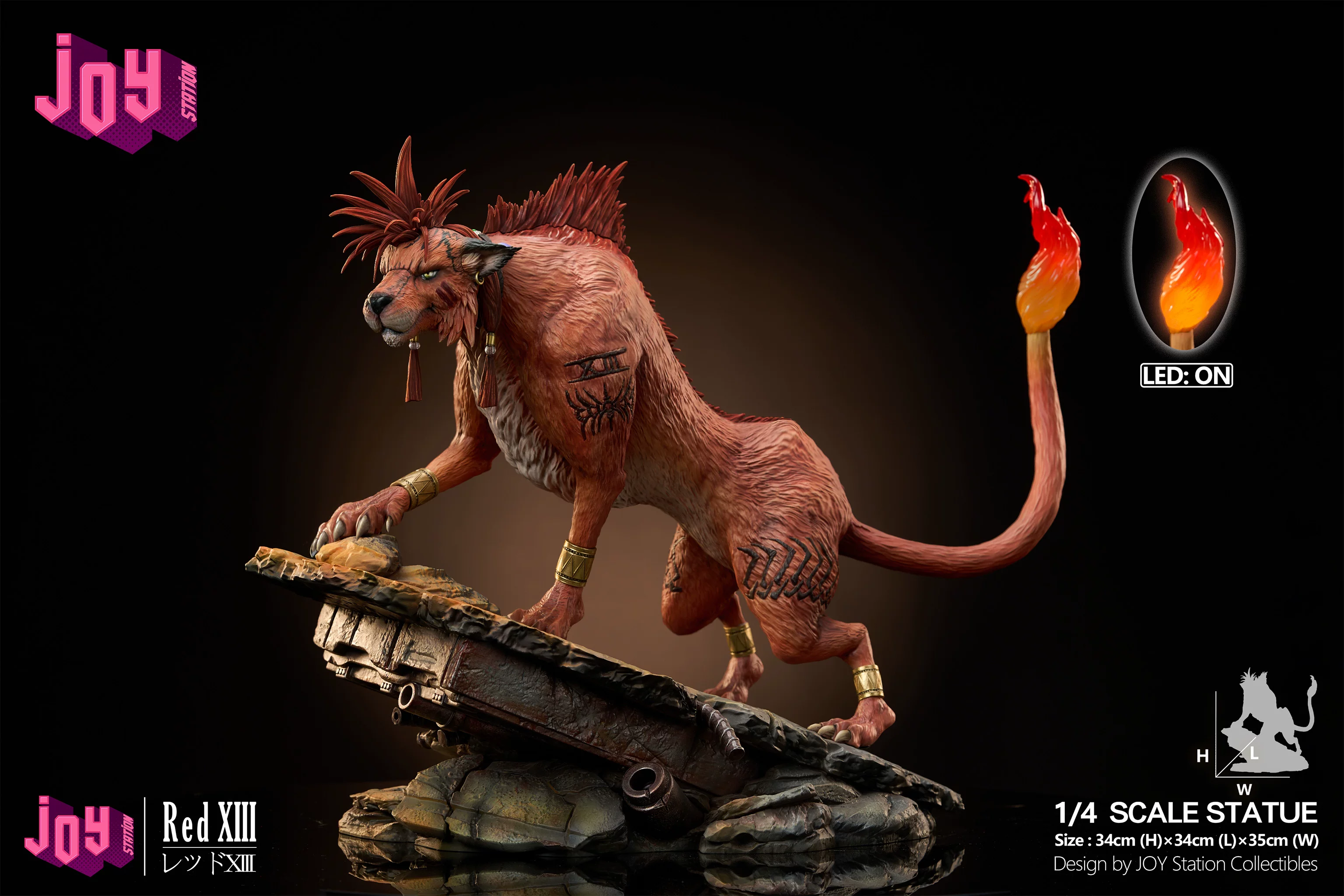 【Pre-sale】1/4 Scale Red XIII with LED-Final Fantasy-Joy Studio