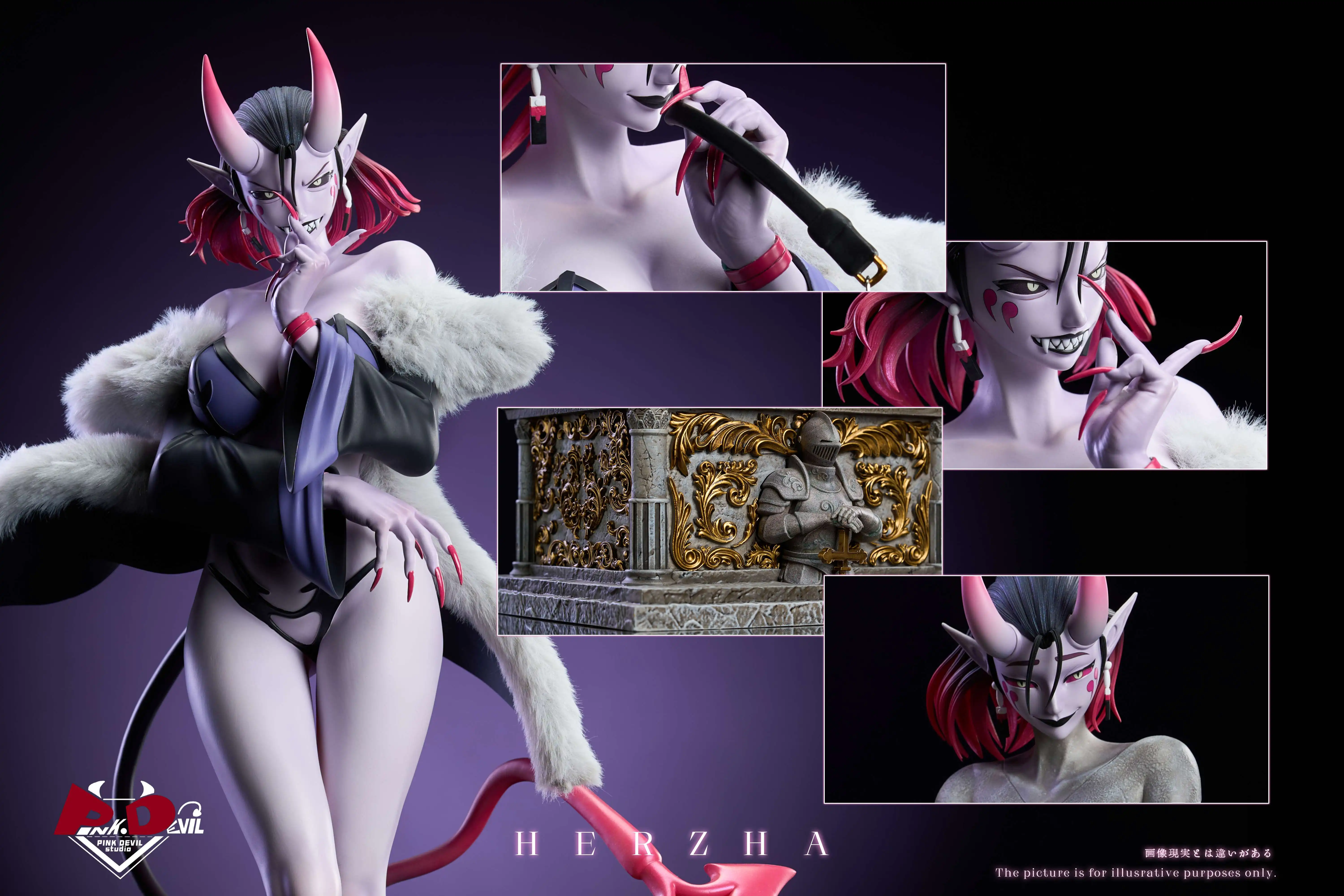 【Pre-sale】1/6 Scale Herzha Succubus-Pink Devil Studio