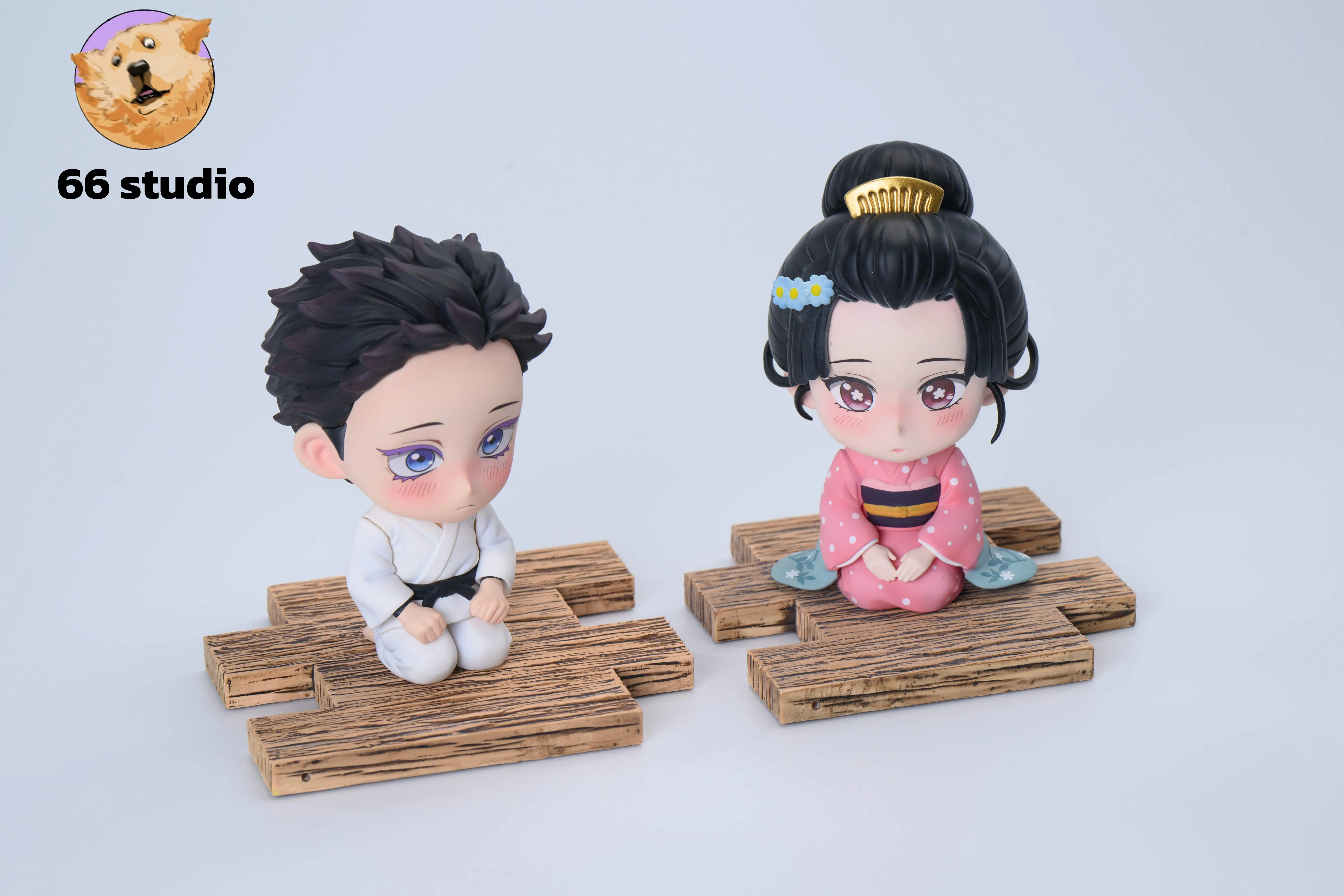 【Pre-sale】Q Version Akaza and Koyuki-Demon Slayer-66 Studio