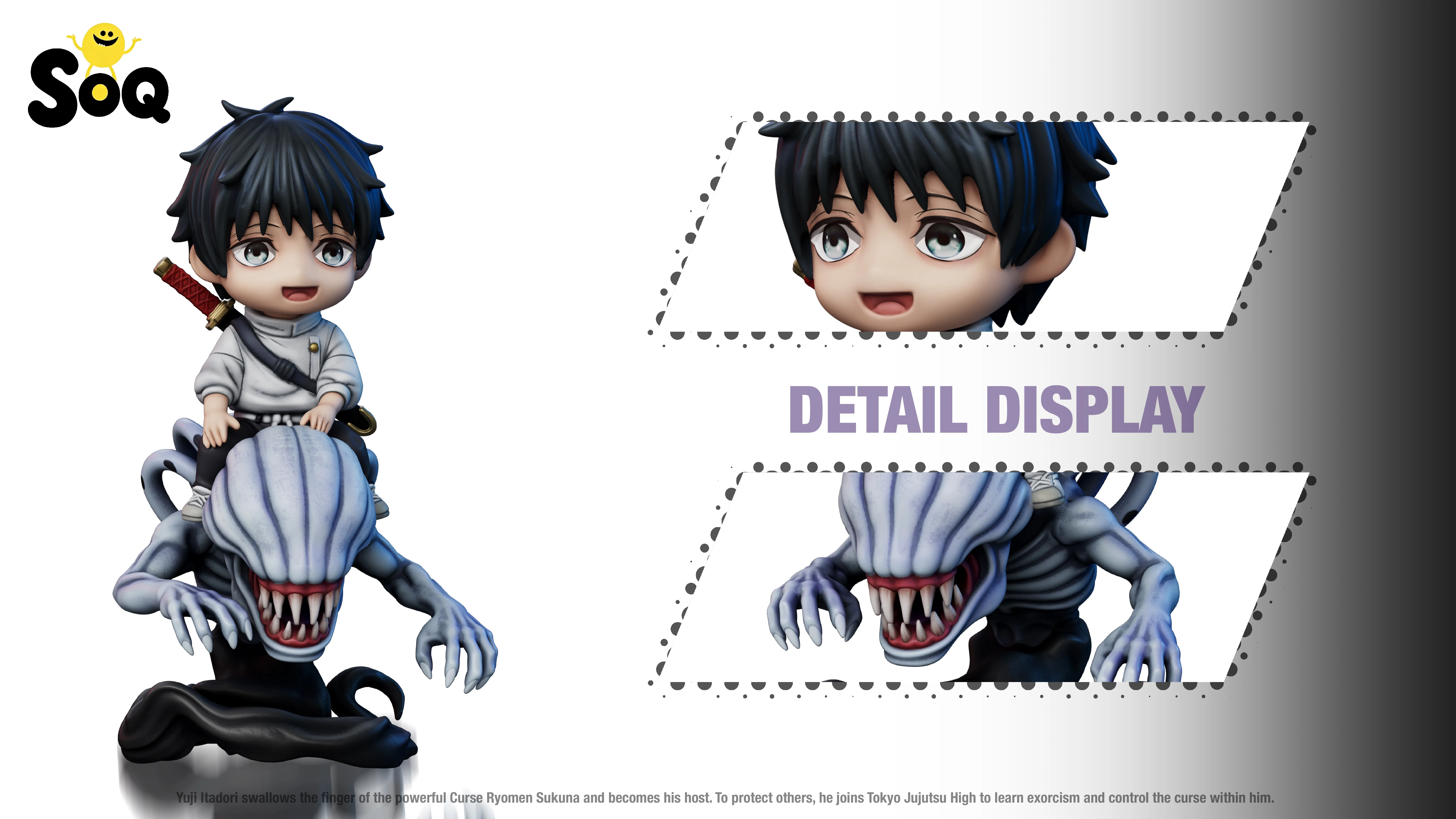 【Pre-sale】Q ver Okkotsu Yuta-Jujutsu Kaisen-SOQ Studio