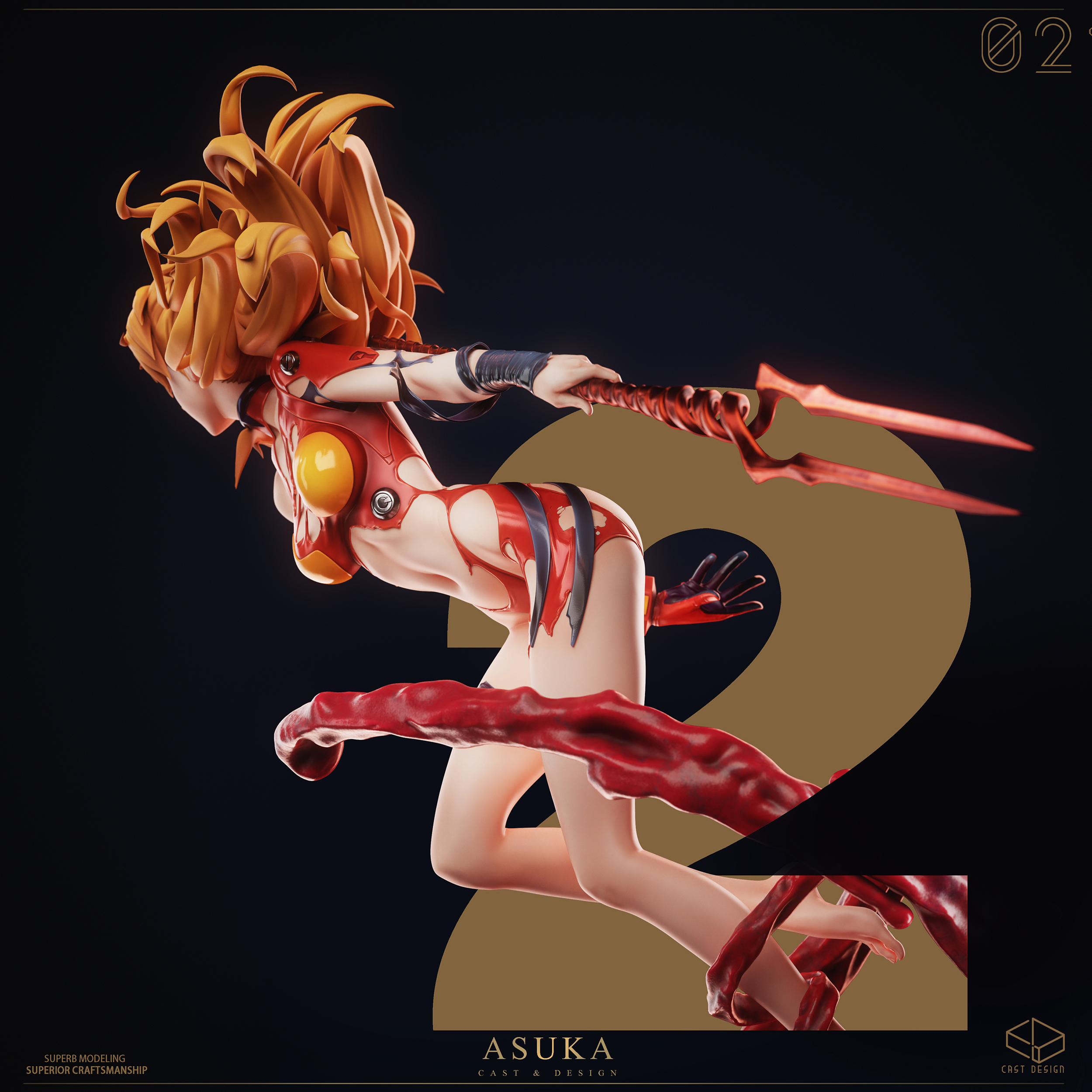 【Pre-sale】1/4 Scale NO.10 Asuka-Cast Design Studio