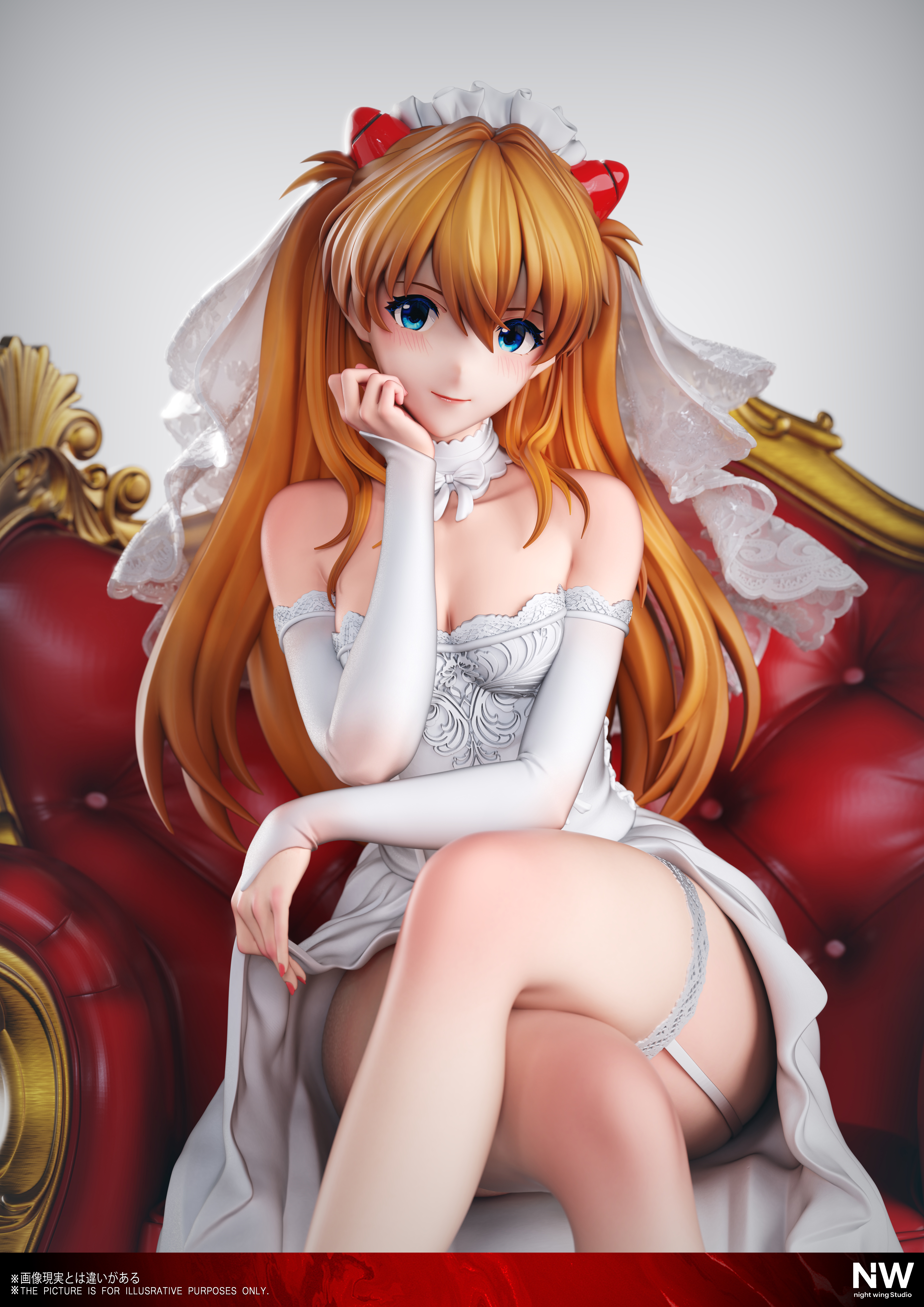 【Pre-sale】1/6 and 1/4 Scale Wedding Dress Asuka-EVA-Night Wing Studio
