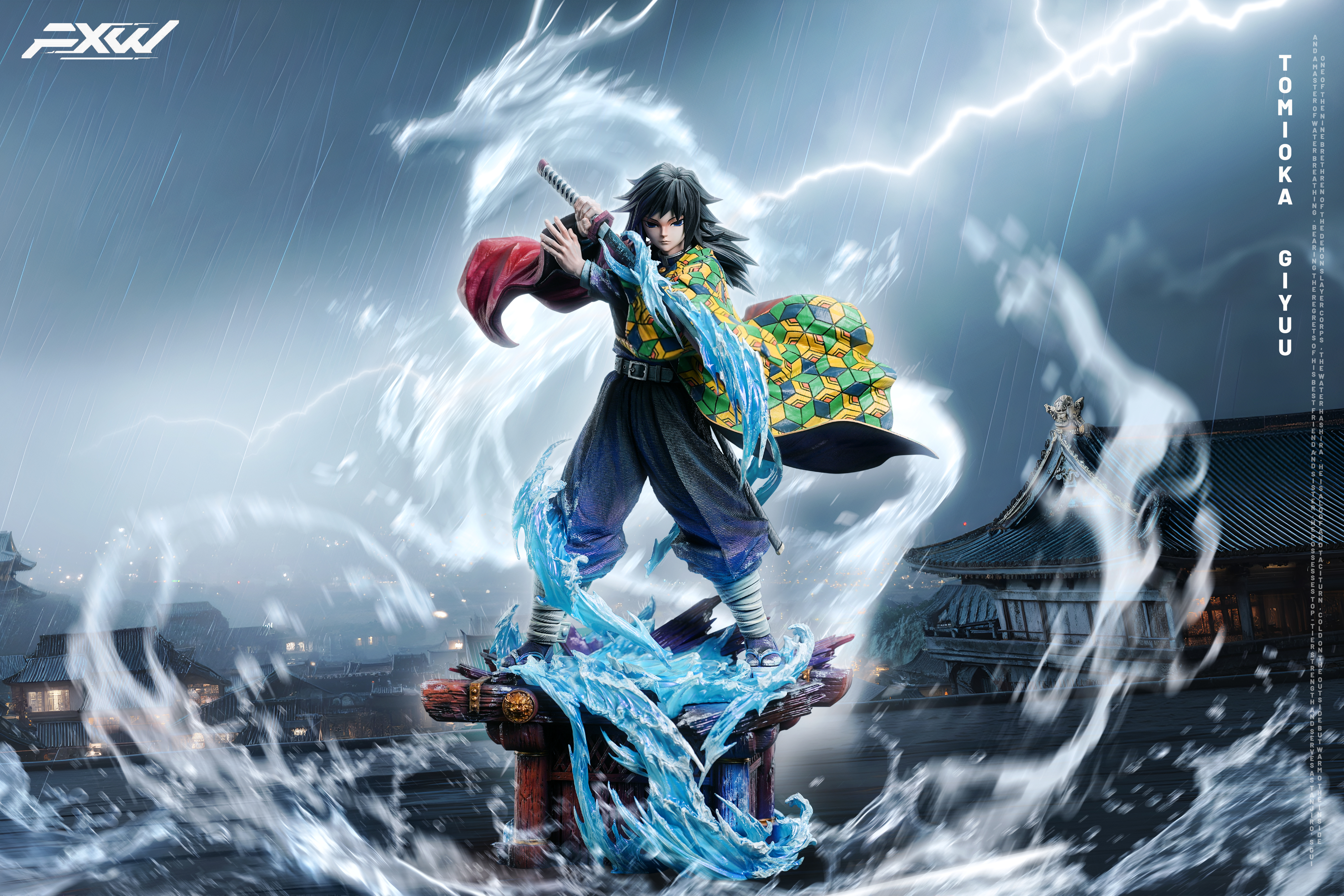 【Sold out】1/6 Scale Tomioka Giyuu with LED-FXW Studio