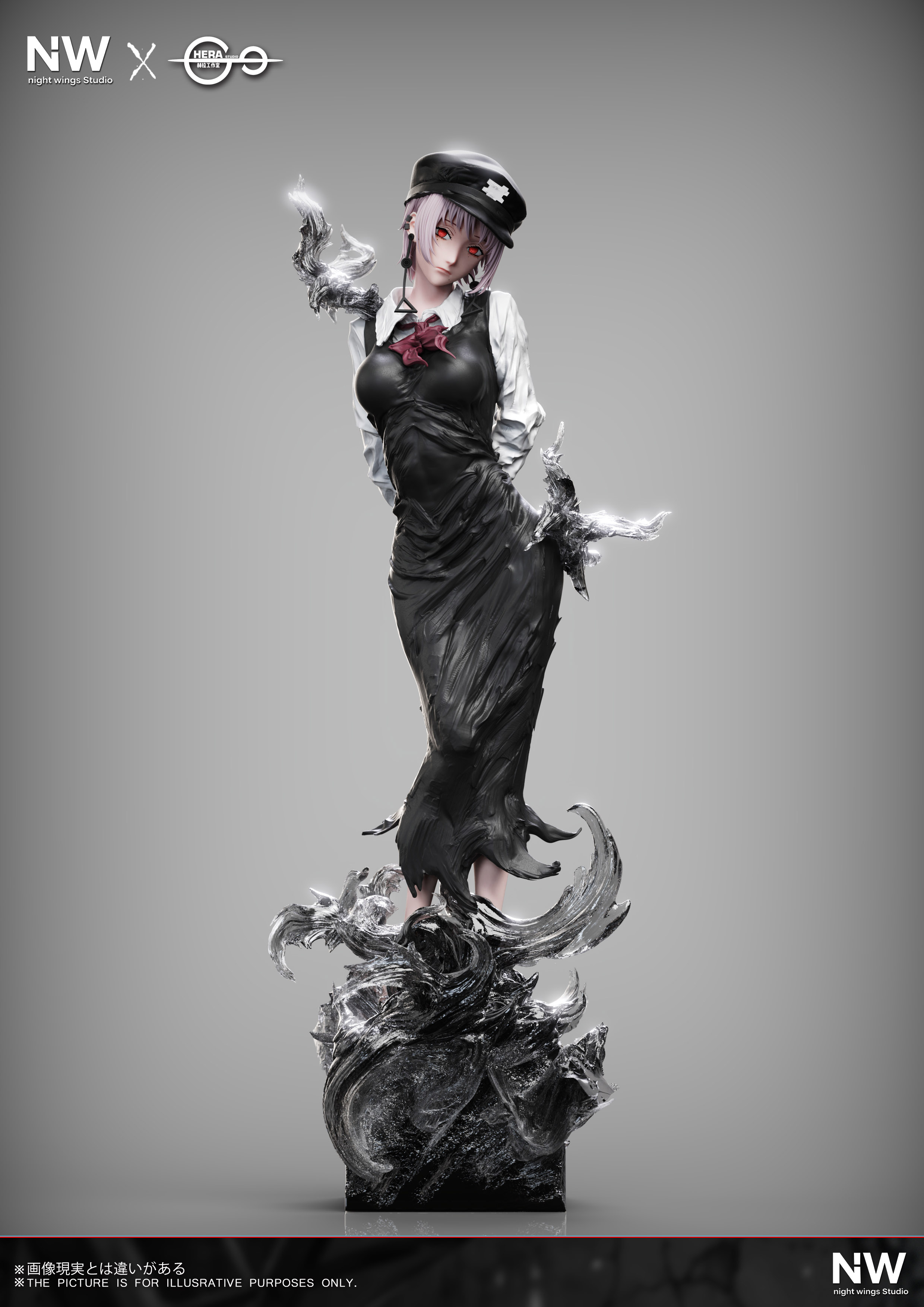 【Pre-sale】1/6 and 1/4 Scale Death Devil Kiga-Chainsaw Man-Night Wing  Studio × HeRa
