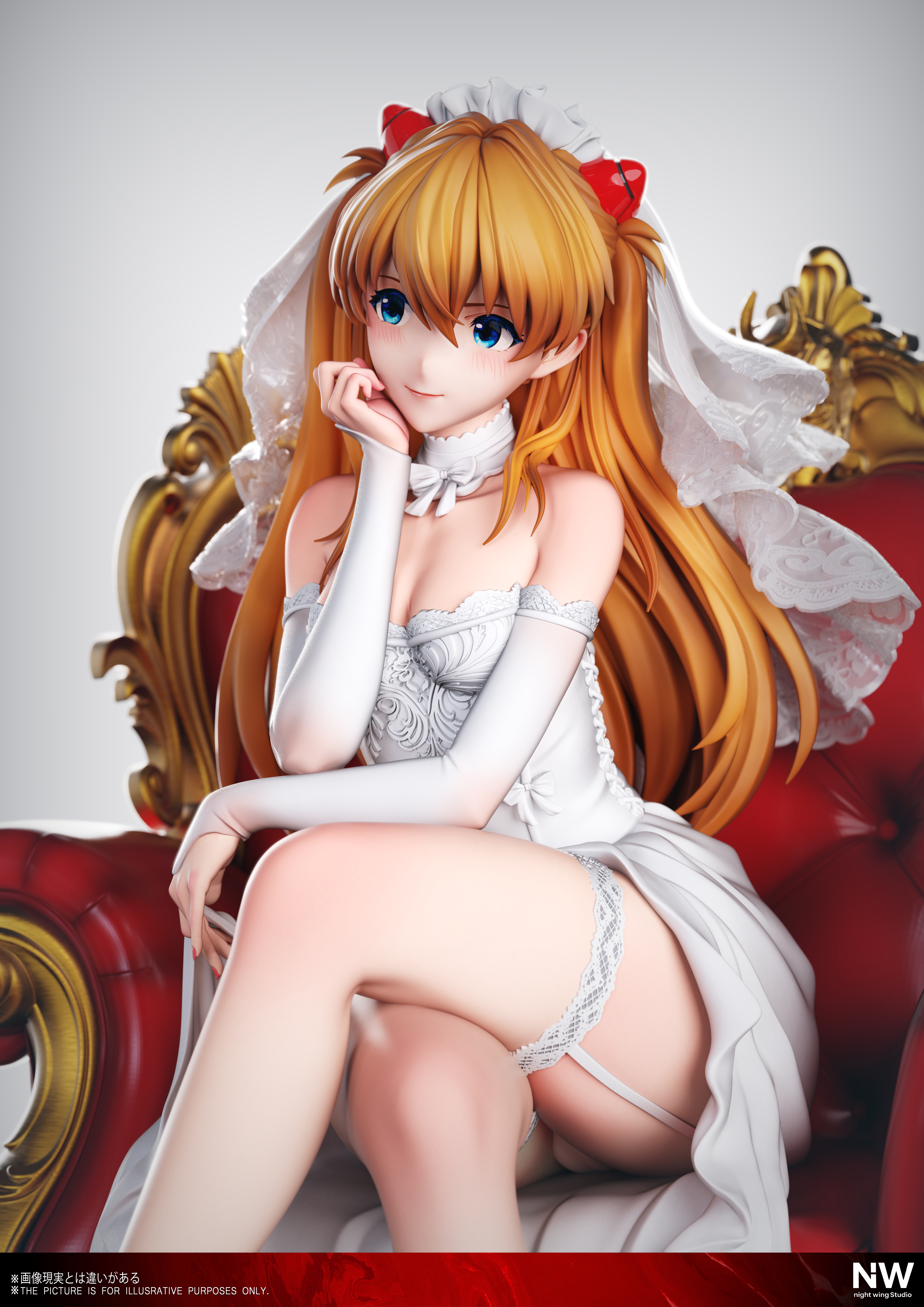 【Pre-sale】1/6 and 1/4 Scale Wedding Dress Asuka-EVA-Night Wing Studio