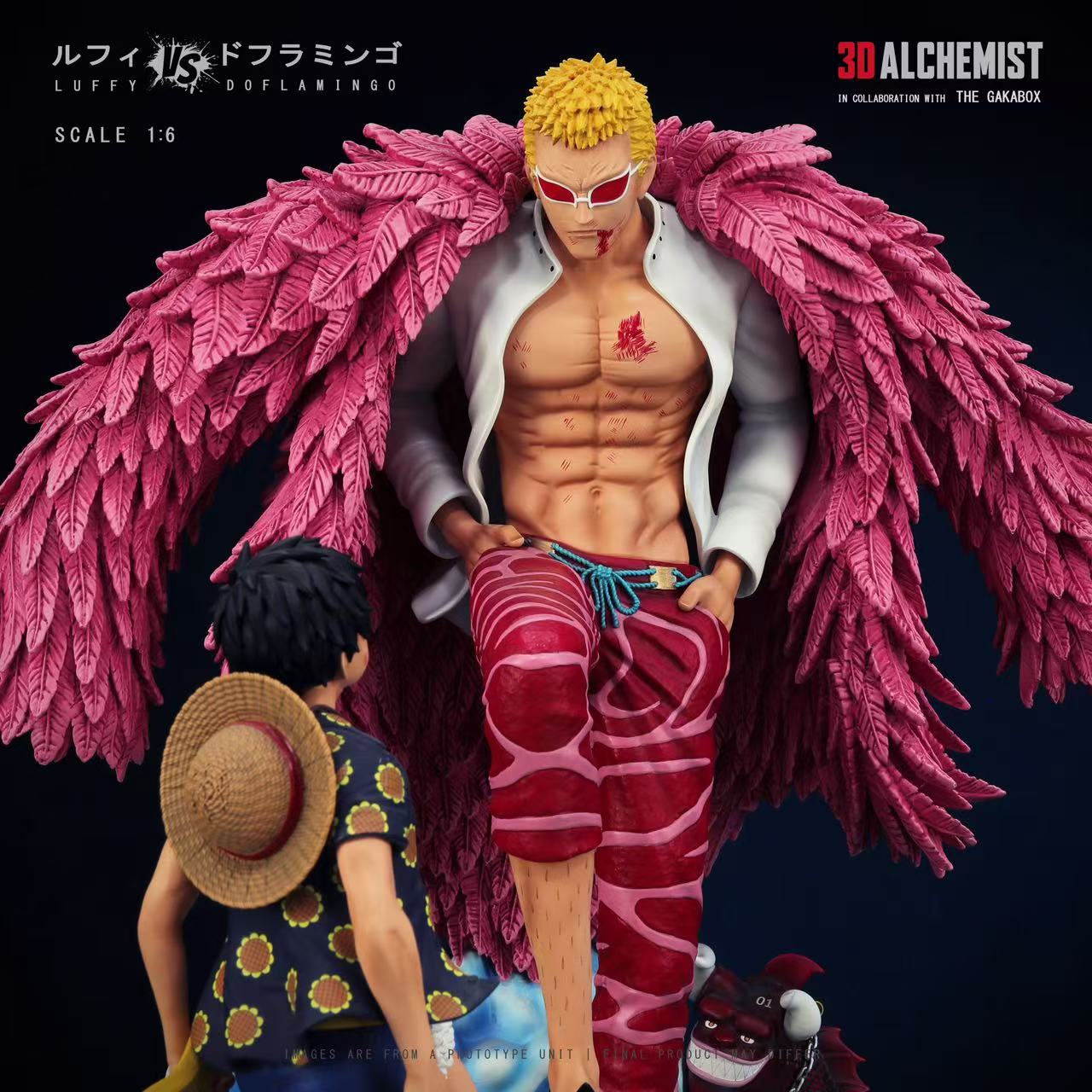 【In stock】1/6 Scale Luffy and Doflamingo-One Piece-3DA Studio