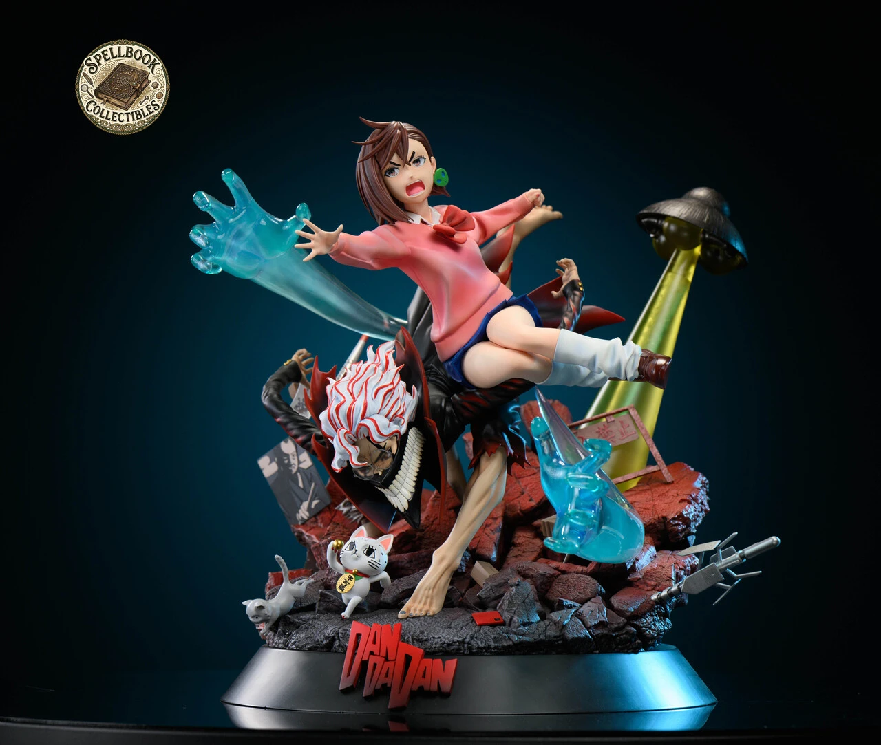 【Pre-sale】1/6 Scale Momo and Okarun with LED-Spellbook Collectibles Studio