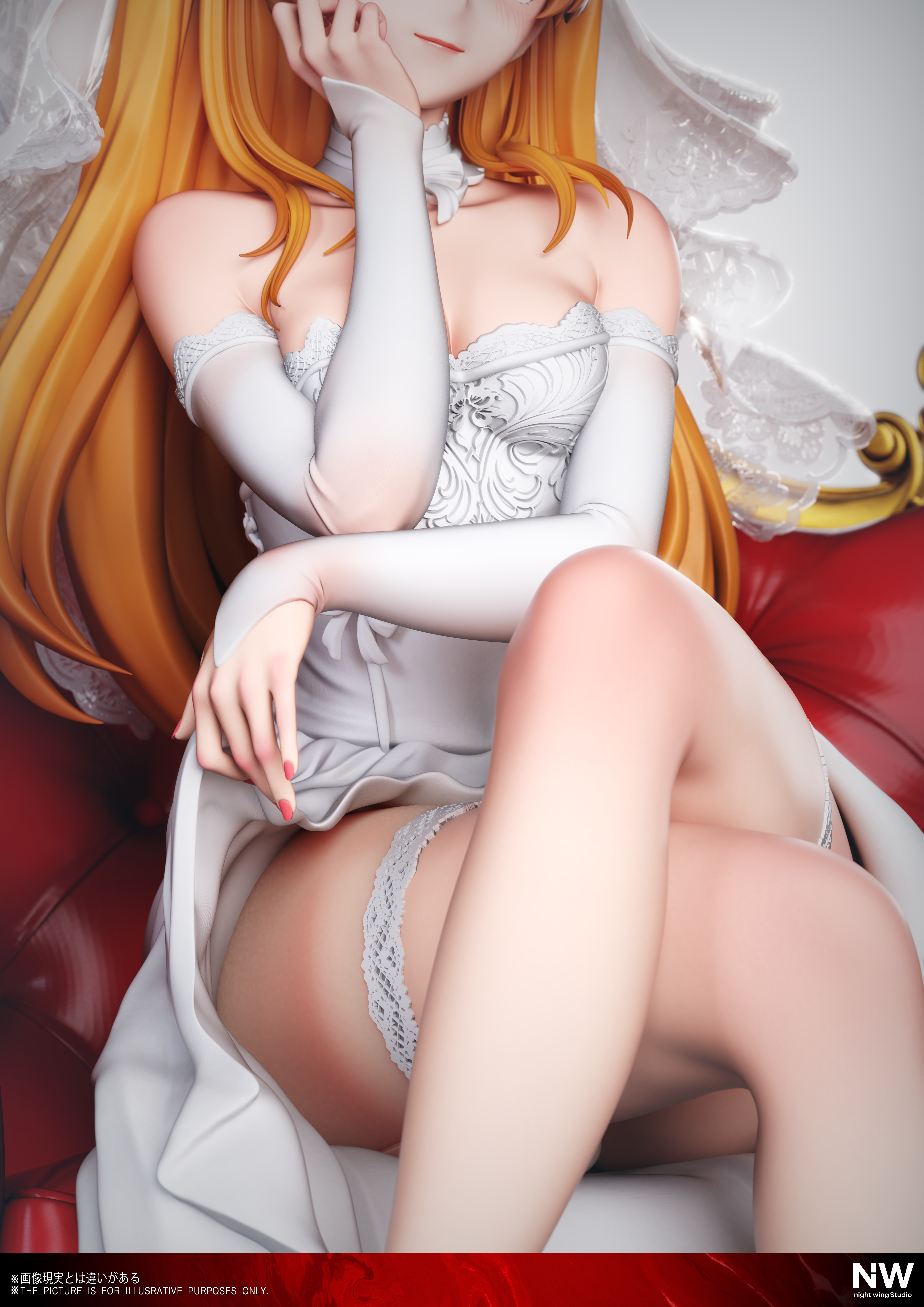 【Pre-sale】1/6 and 1/4 Scale Wedding Dress Asuka-EVA-Night Wing Studio