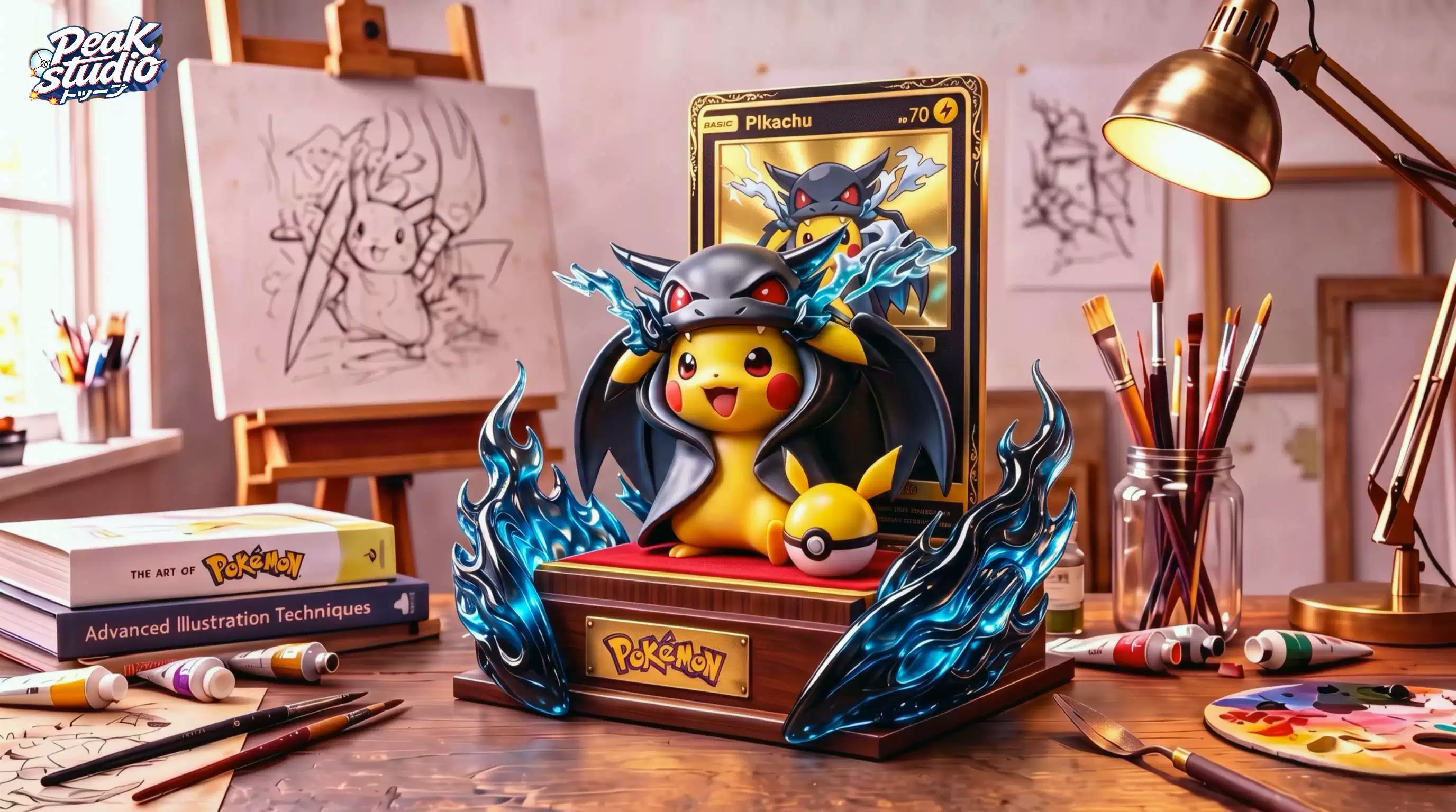 【Pre-sale】1/6 Scale Charizard Cloak Pikachu-Pokemon-Peak Studio