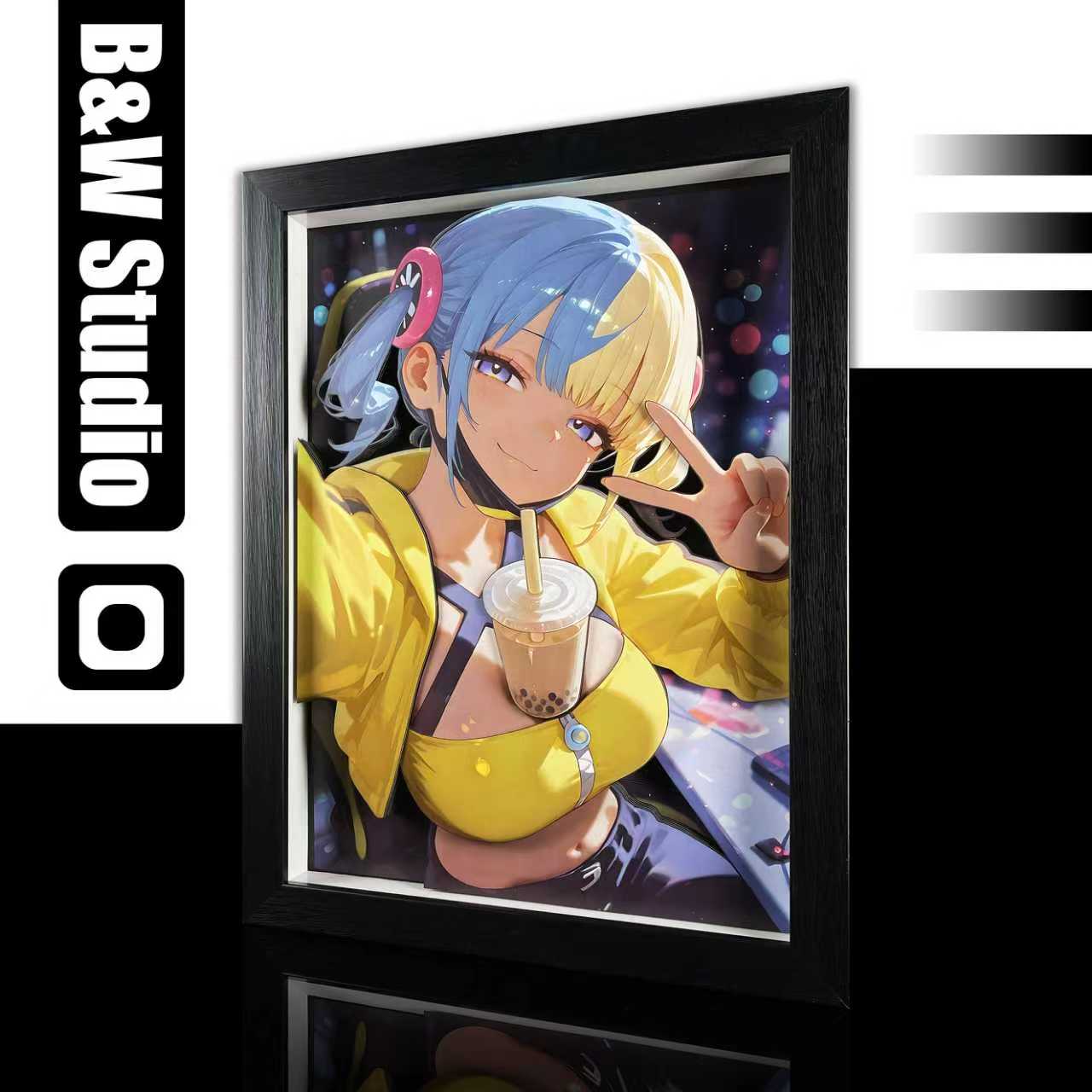 【Pre-sale】Decorative Painting of Canari-Black and White Studio