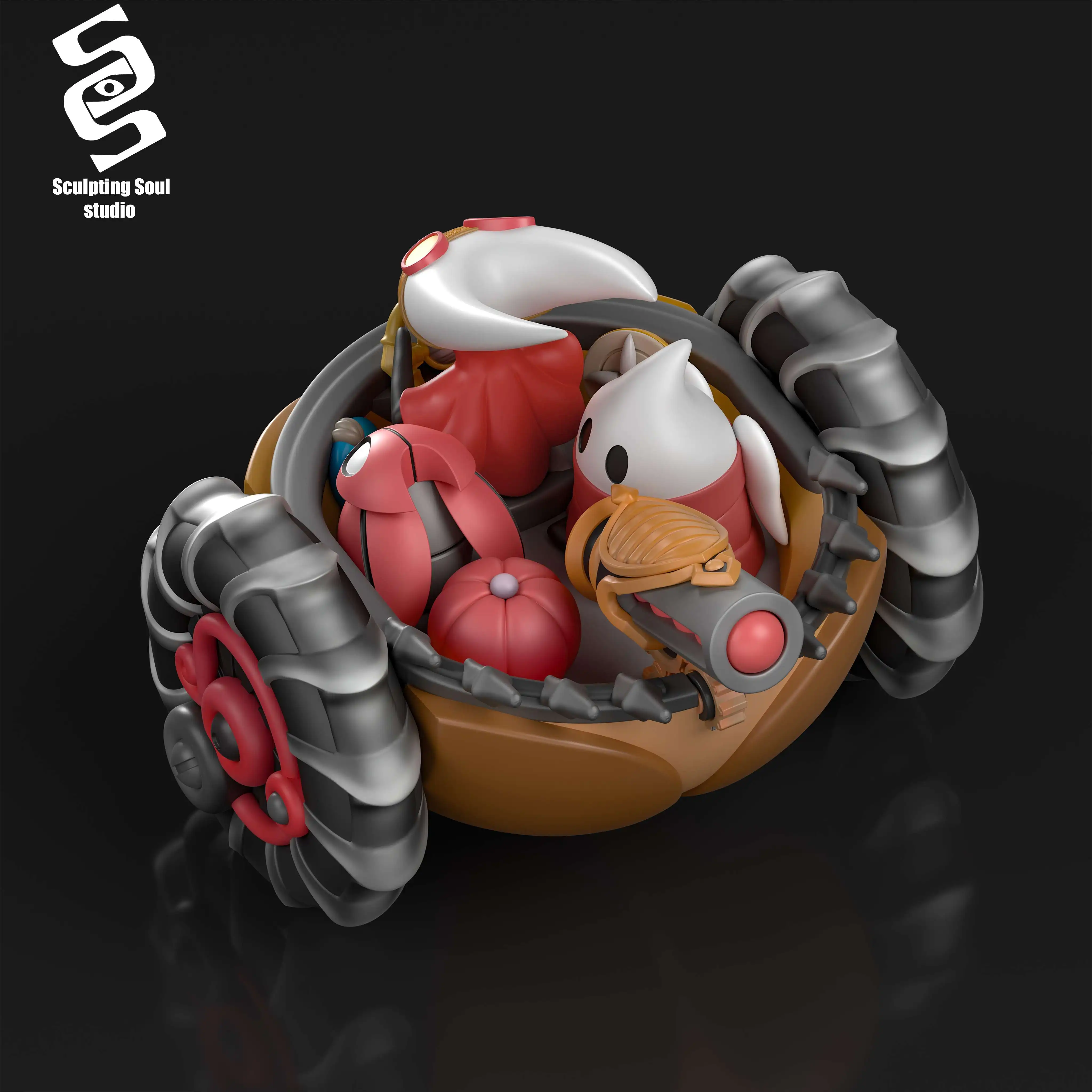 【Pre-sale】What If: Rescuing Pilbloom Silksong Mechanic Hornet-Hollow Knight-Sculpting Soul Studio