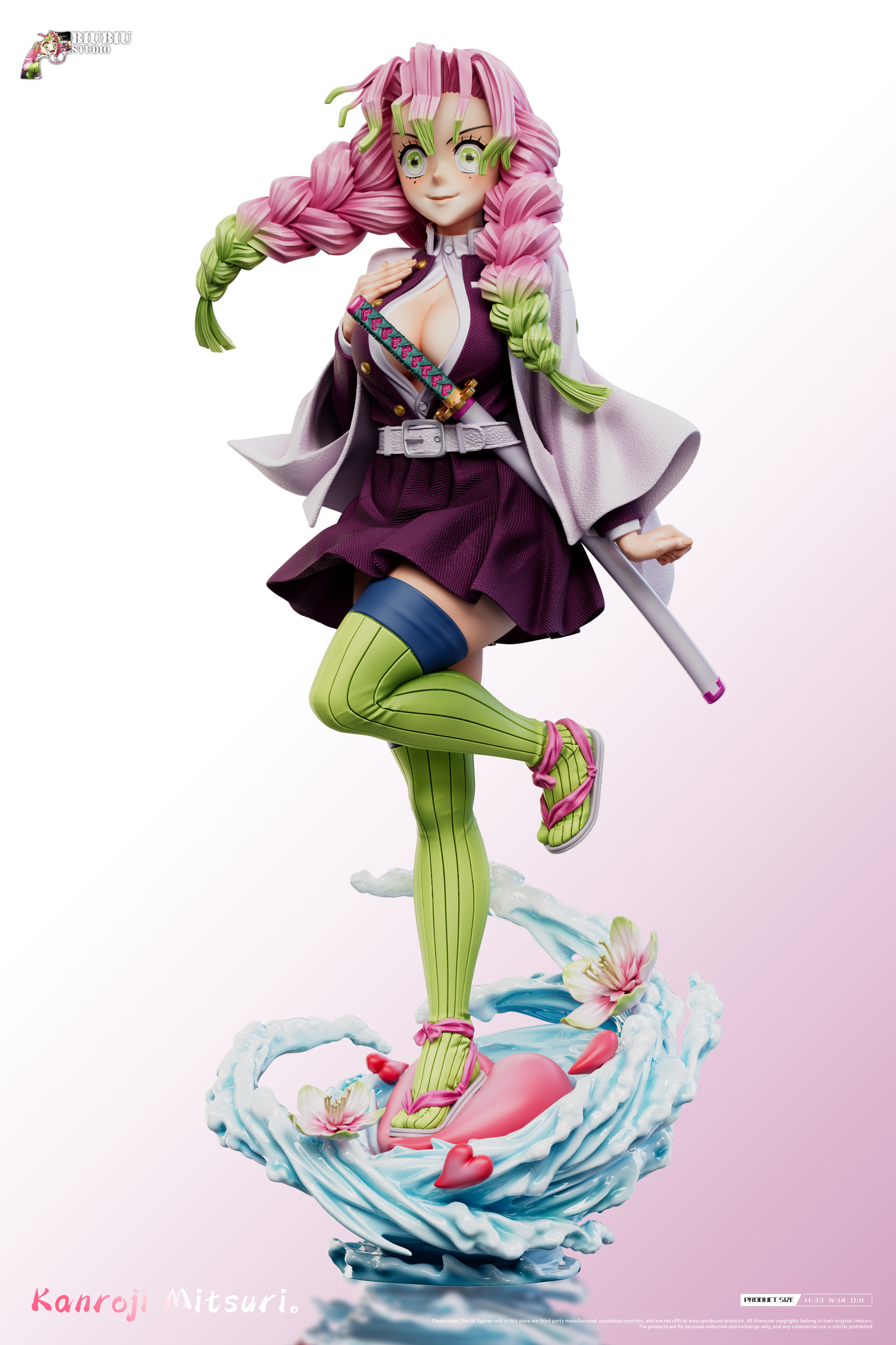 【Pre-sale】1/6 Scale Kanroji Mitsuri-Demon Slayer-Biubiu Studio