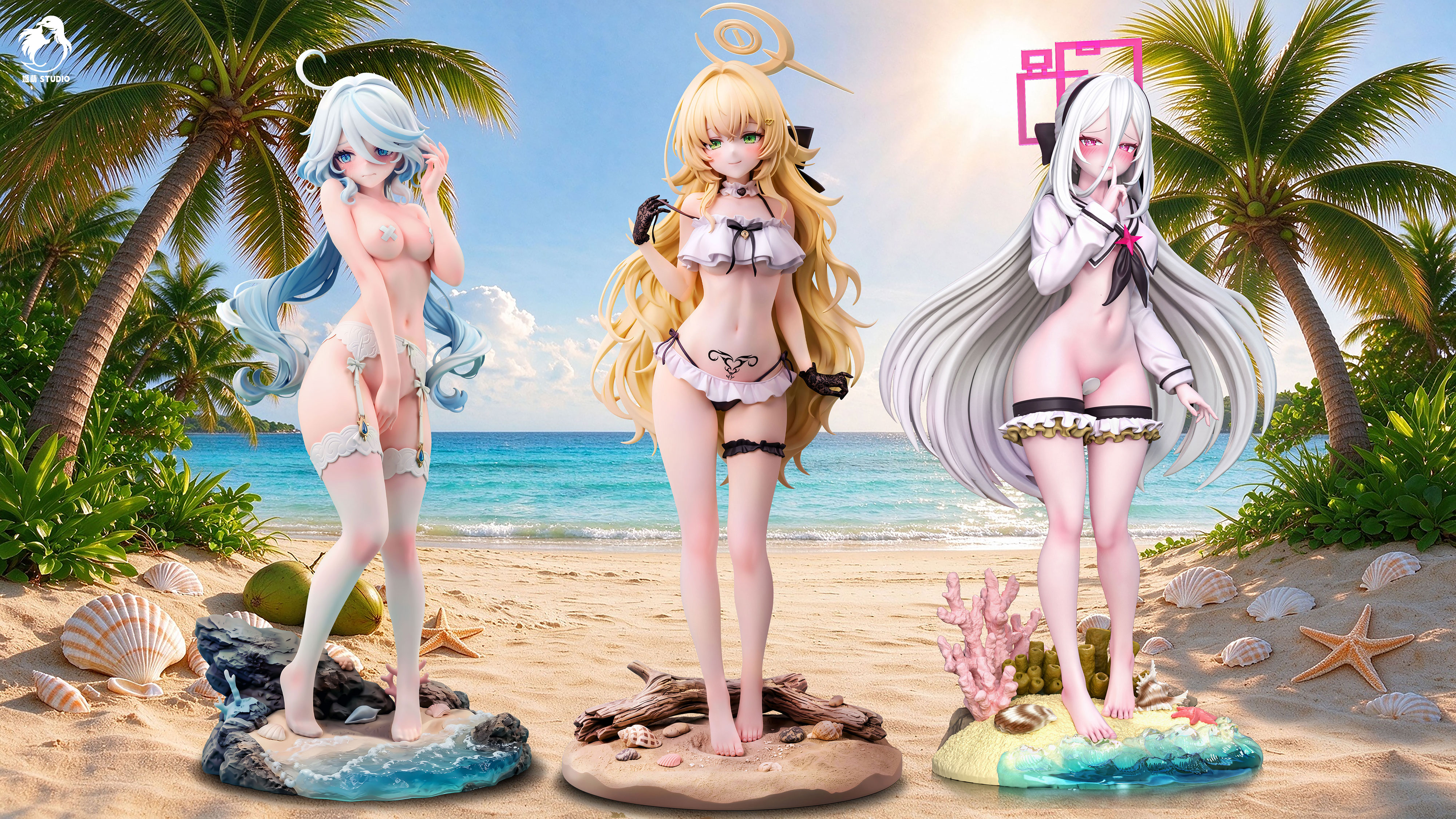 【Pre-sale】1/6 and 1/4 Scale Sandbeach KEI-Blue Archive-JiMeng Studio