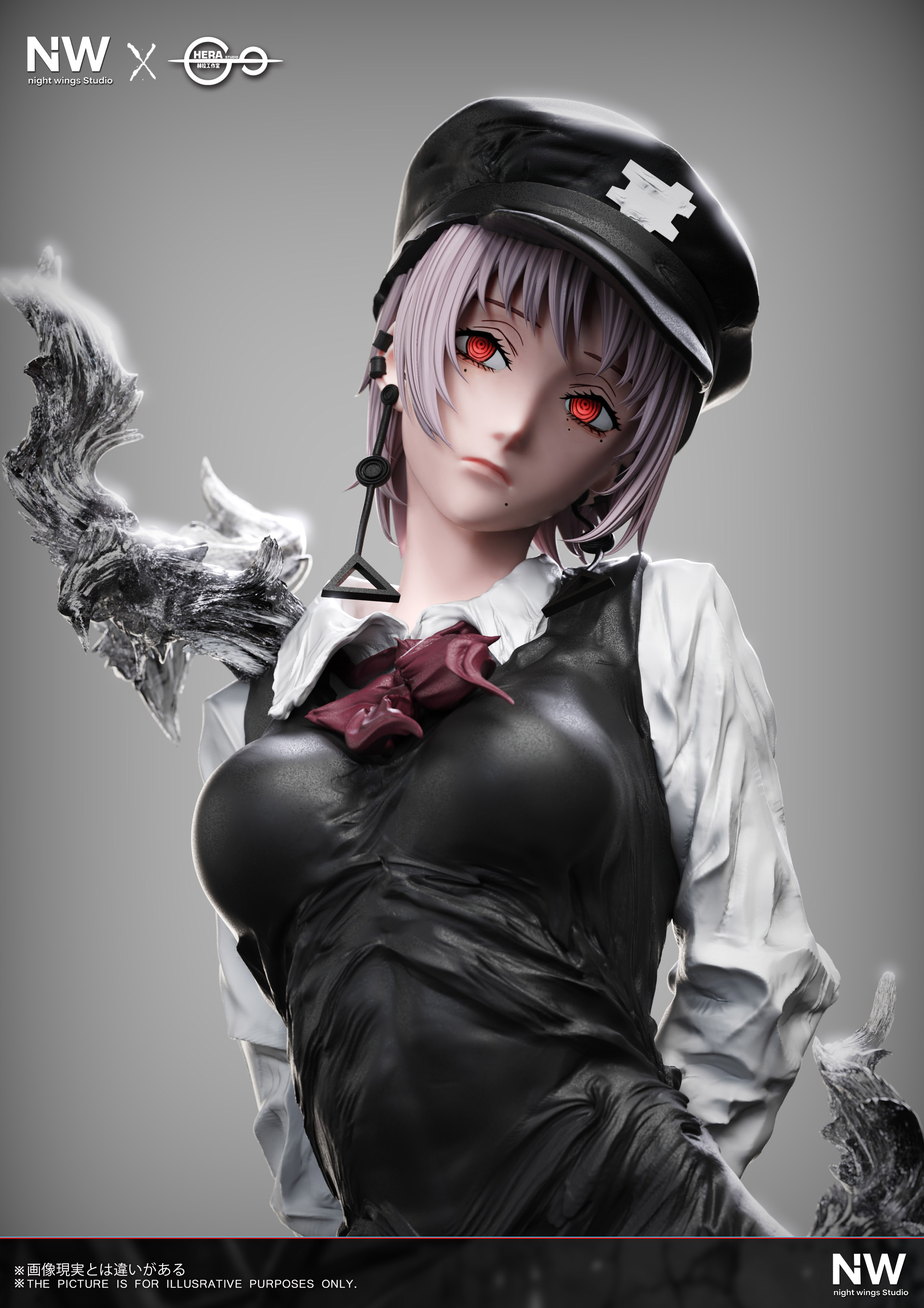 【Pre-sale】1/6 and 1/4 Scale Death Devil Kiga-Chainsaw Man-Night Wing  Studio × HeRa