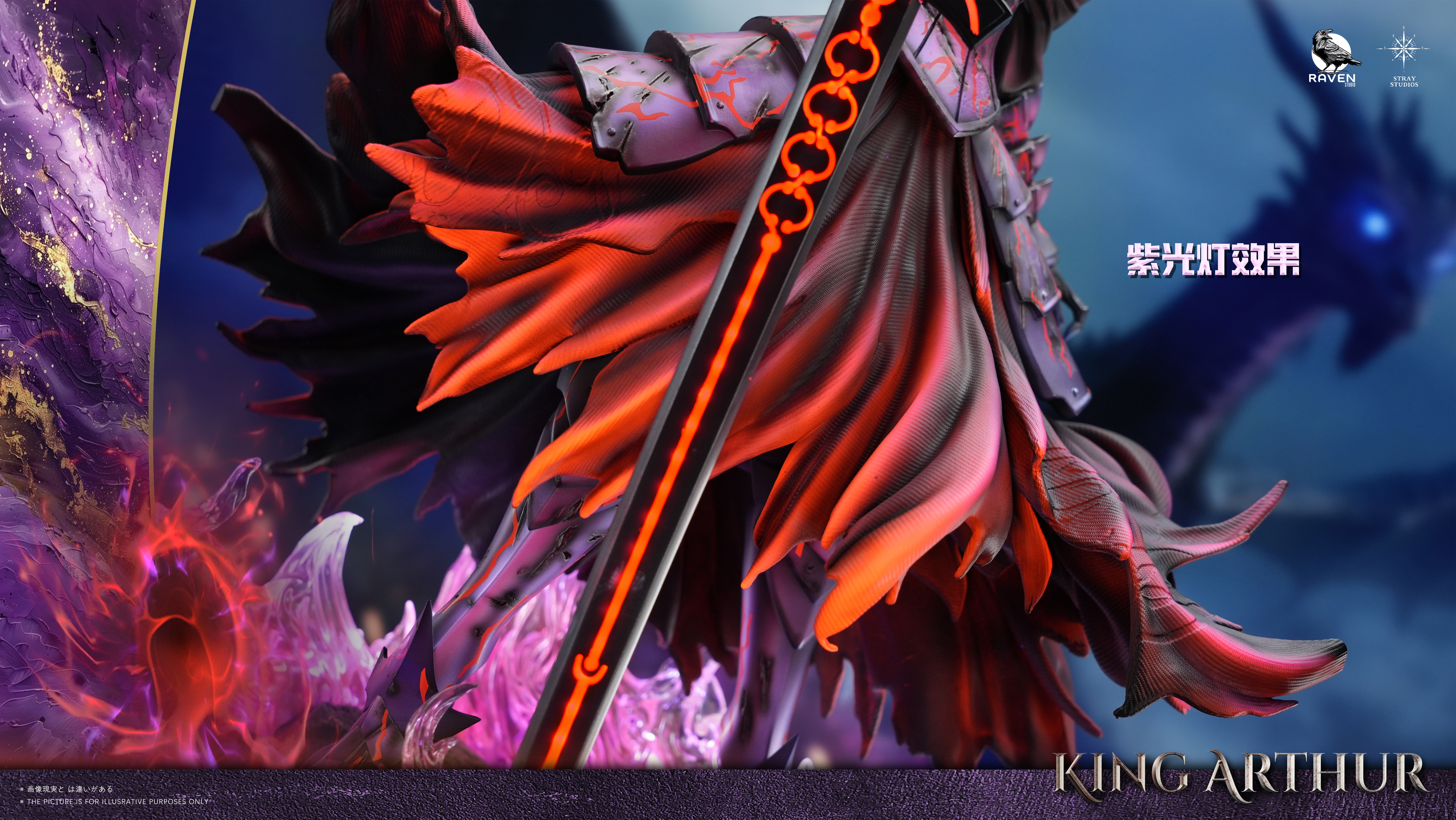 【Pre-sale】1/4 Scale 002 Black Saber-Raven and Stray Studios