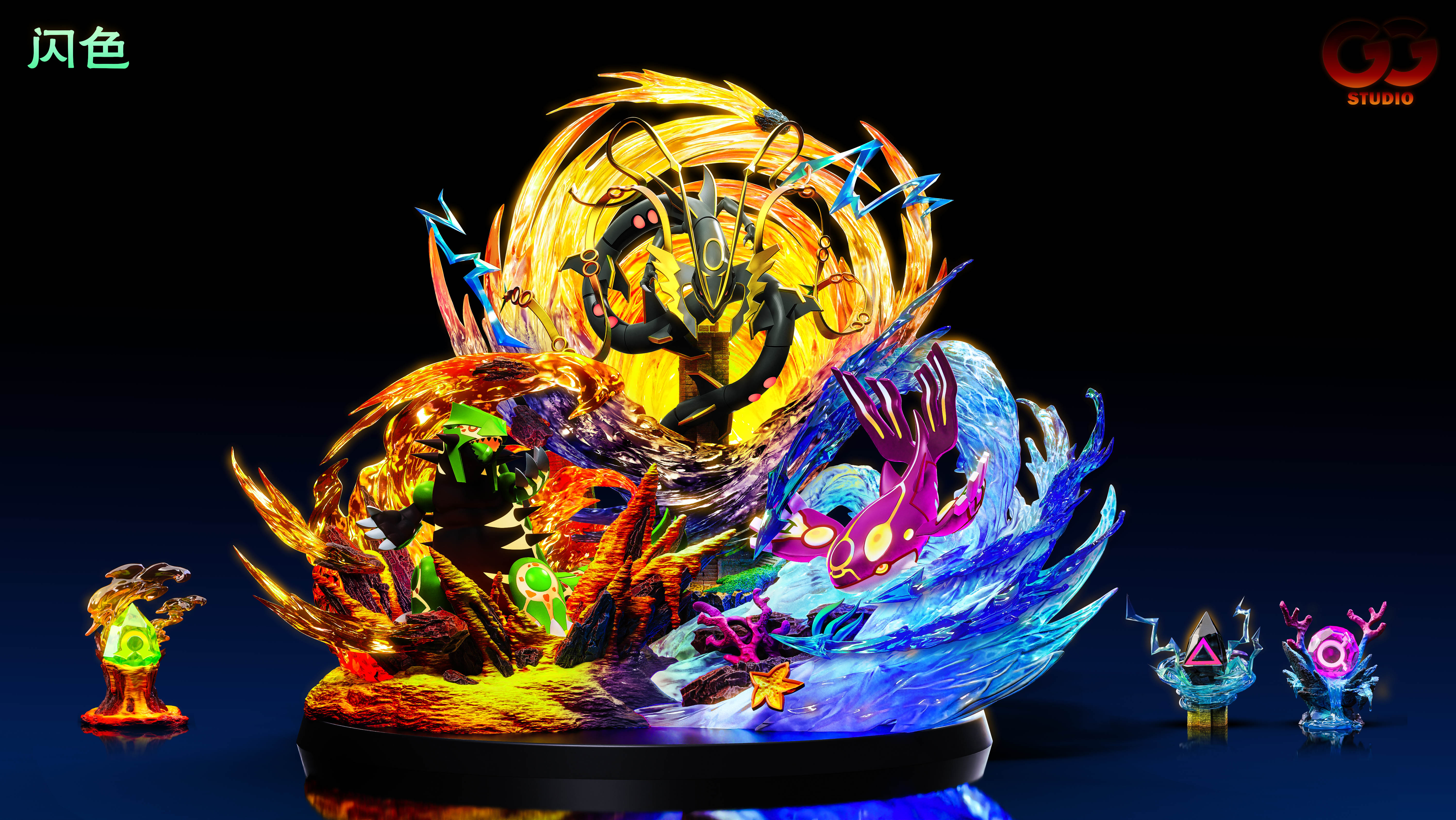 【Pre-sale】Groudon, Kyogre and Rayquaza-Pokemon-Gugu Studio
