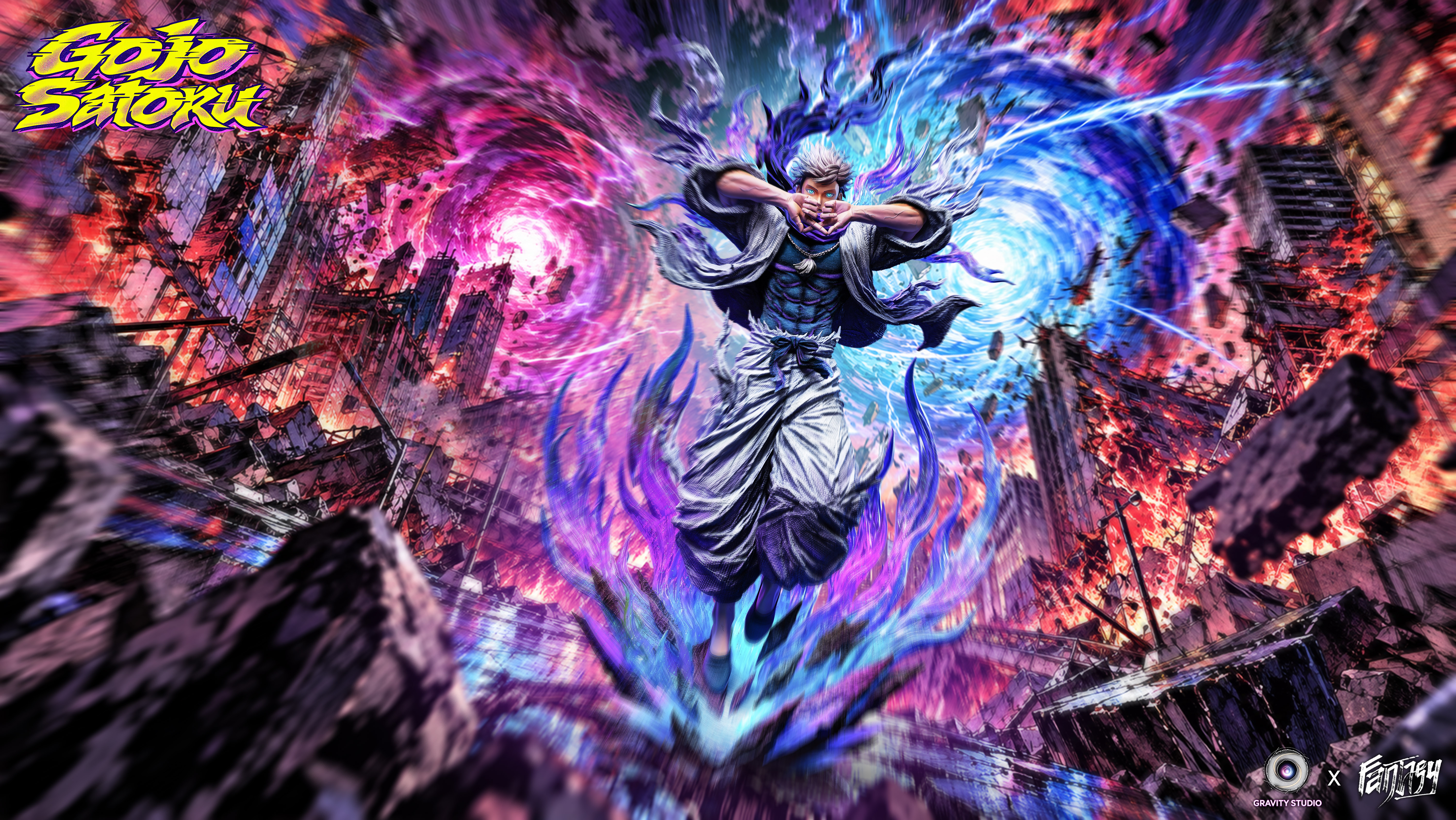 【Pre-sale】1/6 Scale Gojo Satoru with LED-Jujutsu Kaisen-Fantasy × Gravity Studio