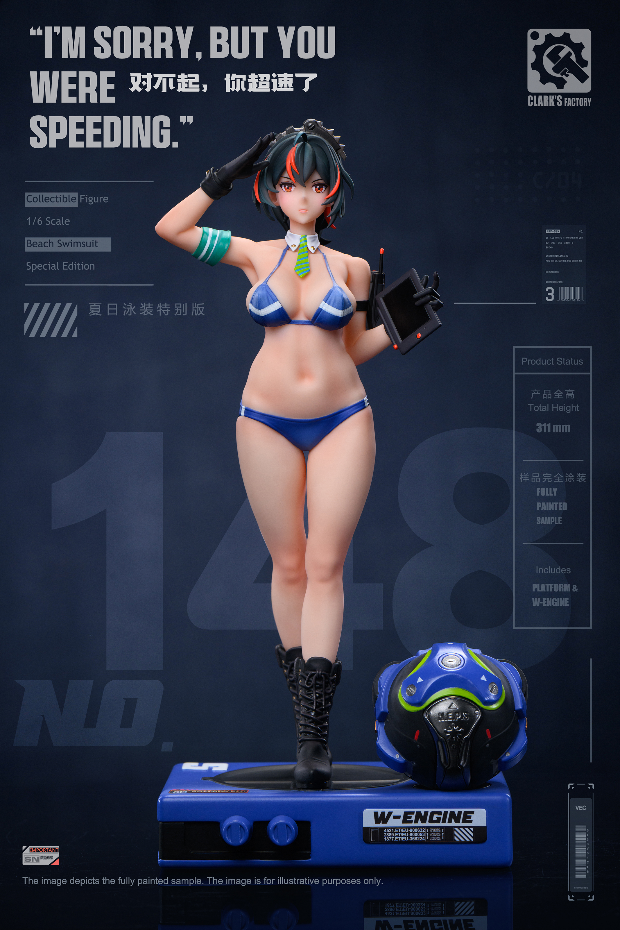 【Pre-sale】1/6 Scale Swimming Suit Ellen Joe-Zenless Zone Zero-Clarke's Factory Studio
