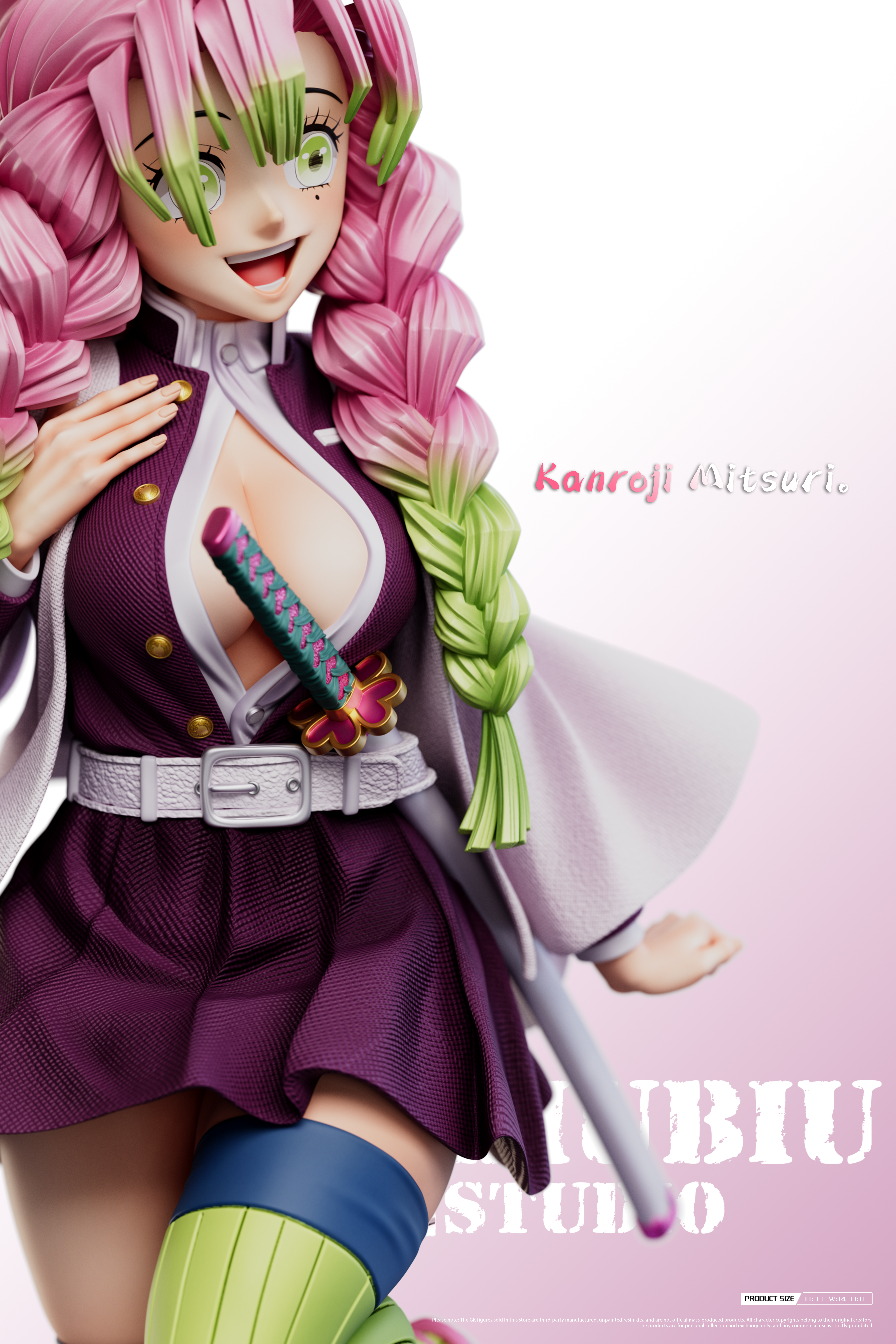 【Pre-sale】1/6 Scale Kanroji Mitsuri-Demon Slayer-Biubiu Studio
