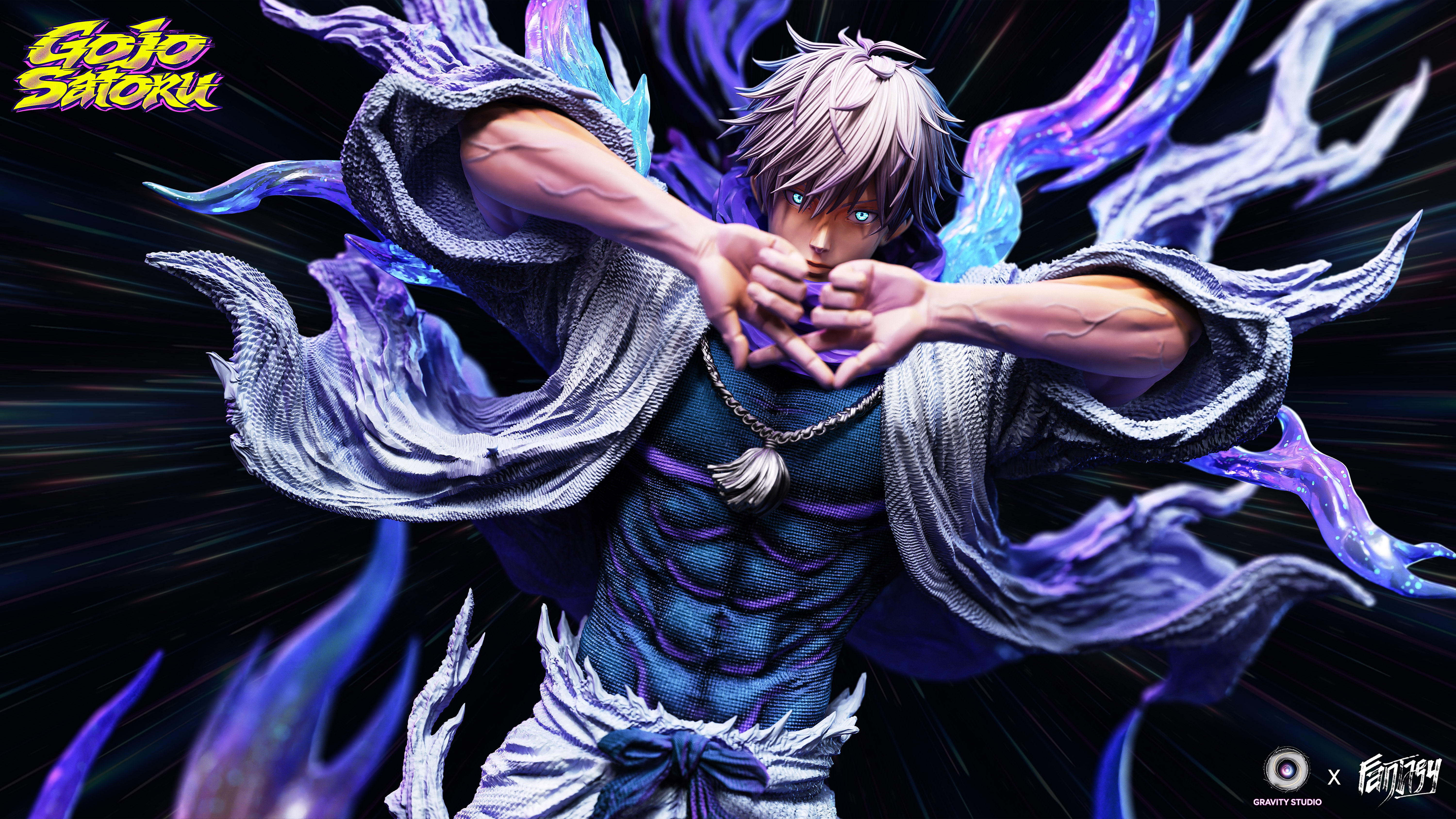 【Pre-sale】1/6 Scale Gojo Satoru with LED-Jujutsu Kaisen-Fantasy × Gravity Studio