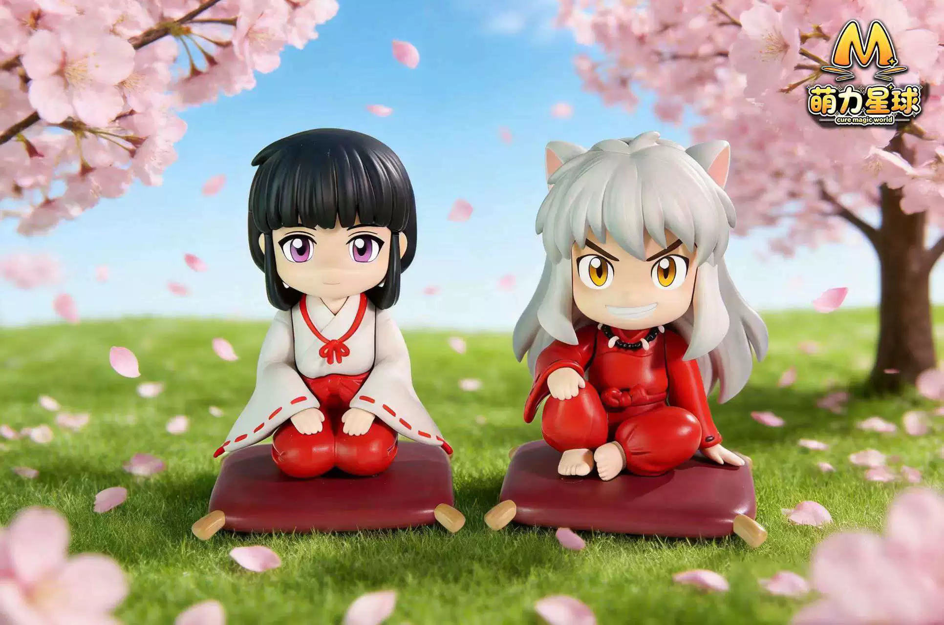 【Pre-sale】Q Version Inuyasha and Kikyō-InuYasha-Cure Magic World Studio