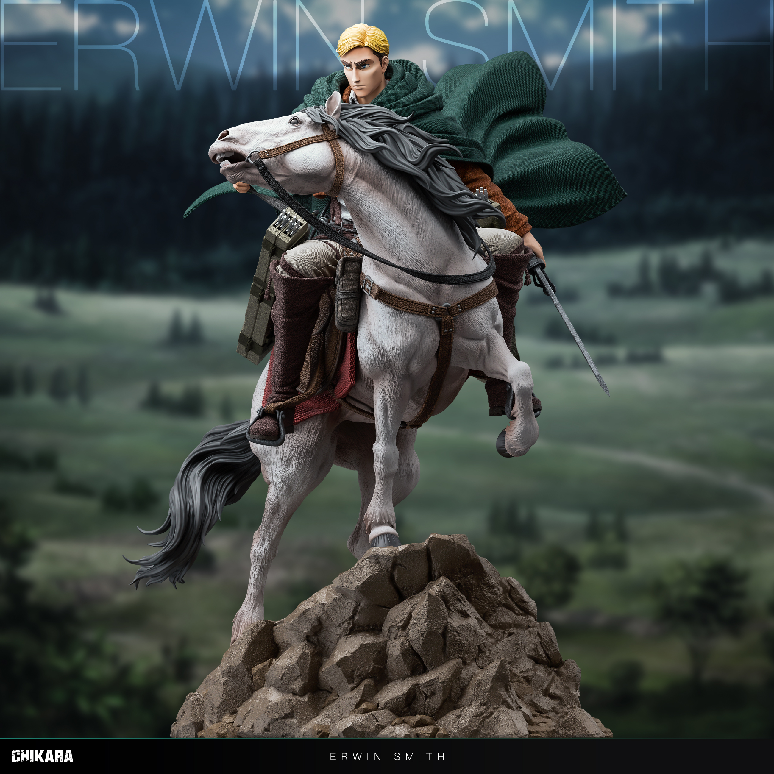 【Pre-sale】1/6 Scale Erwin Smith-Attack on Titan-CHIKARA Studio