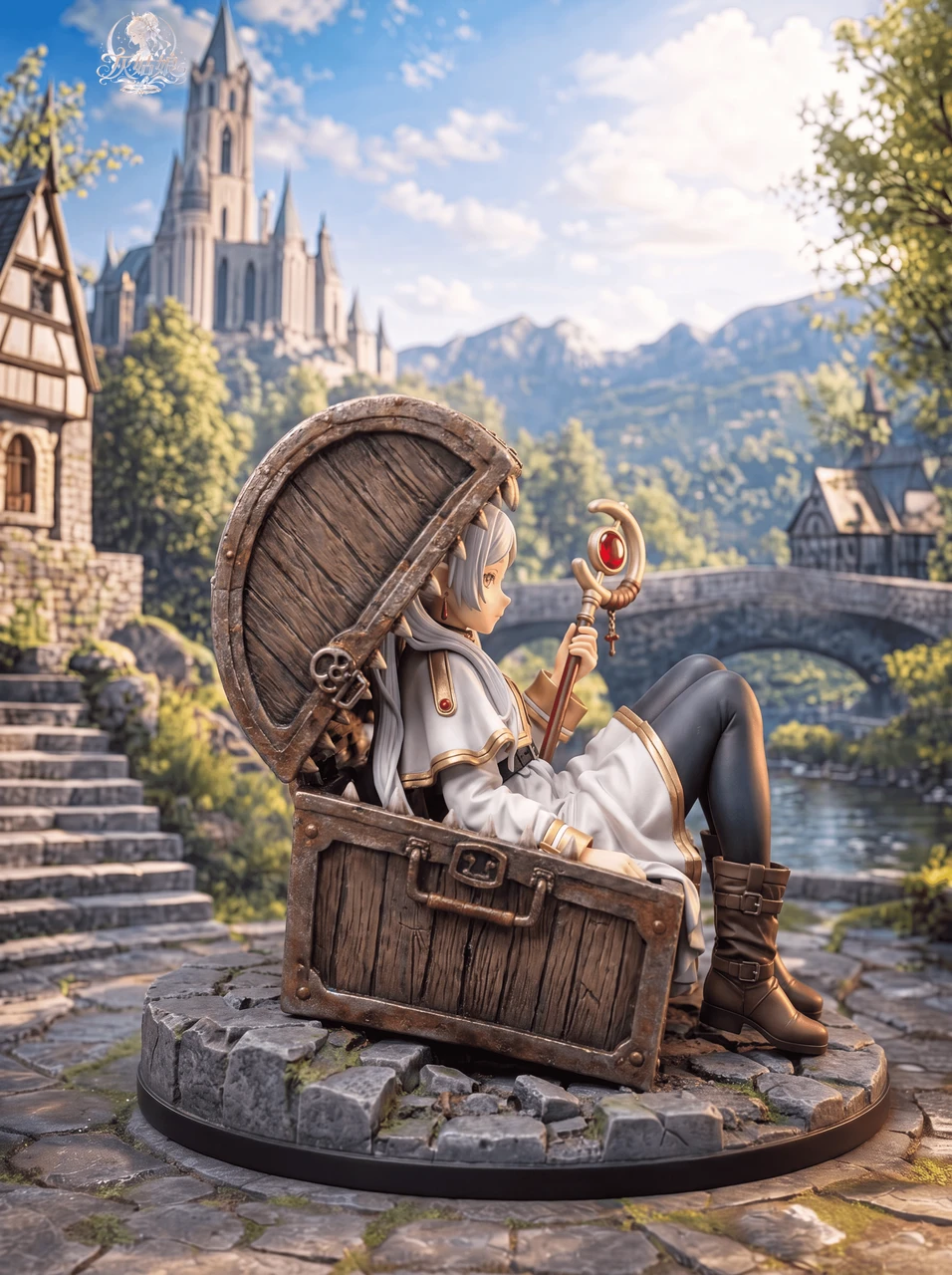 【Pre-sale】1/6 Scale Frieren in Treasure Chest-Frieren: Beyond Journey's End-Cinderella Studio