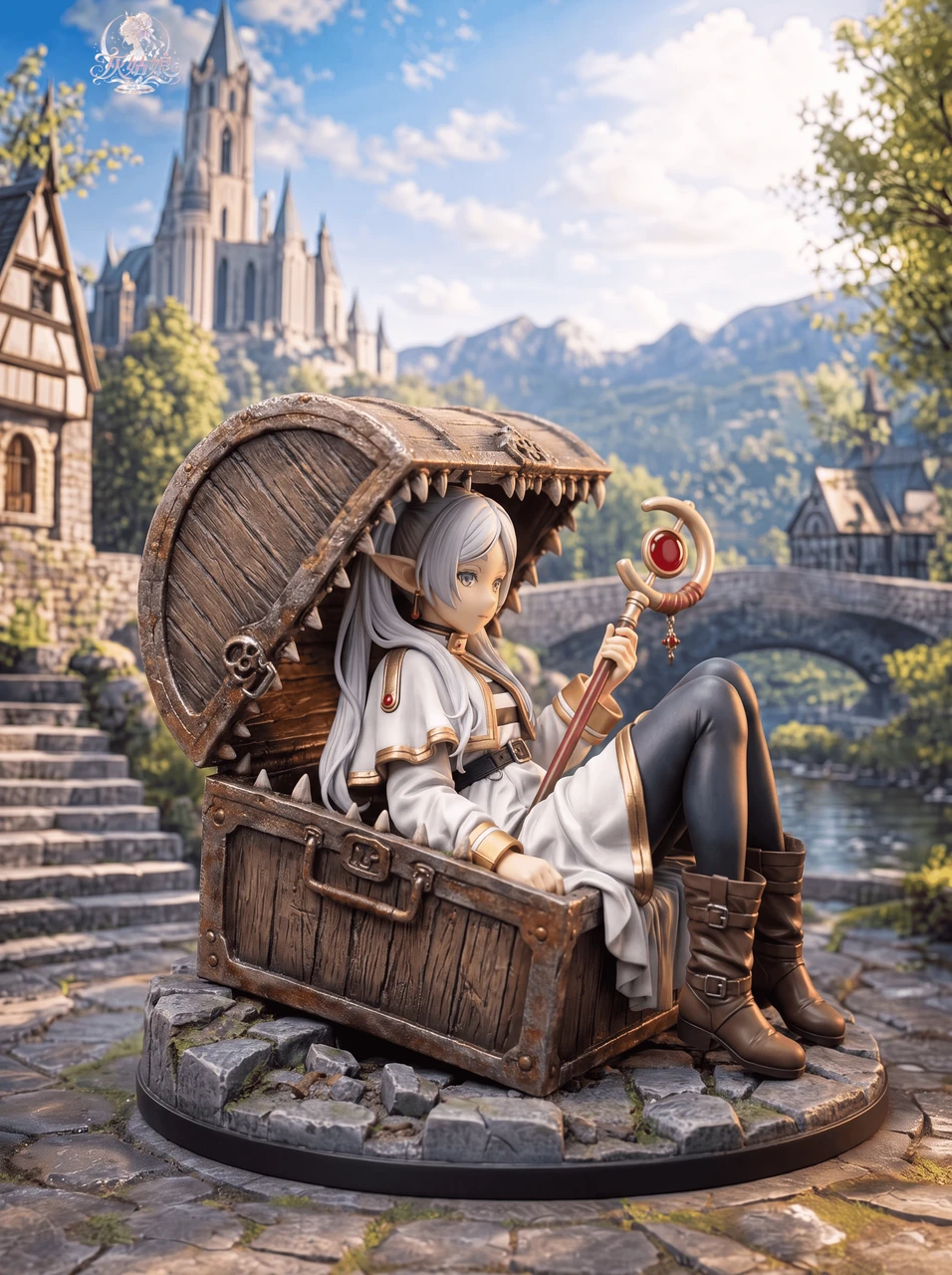 【Pre-sale】1/6 Scale Frieren in Treasure Chest-Frieren: Beyond Journey's End-Cinderella Studio