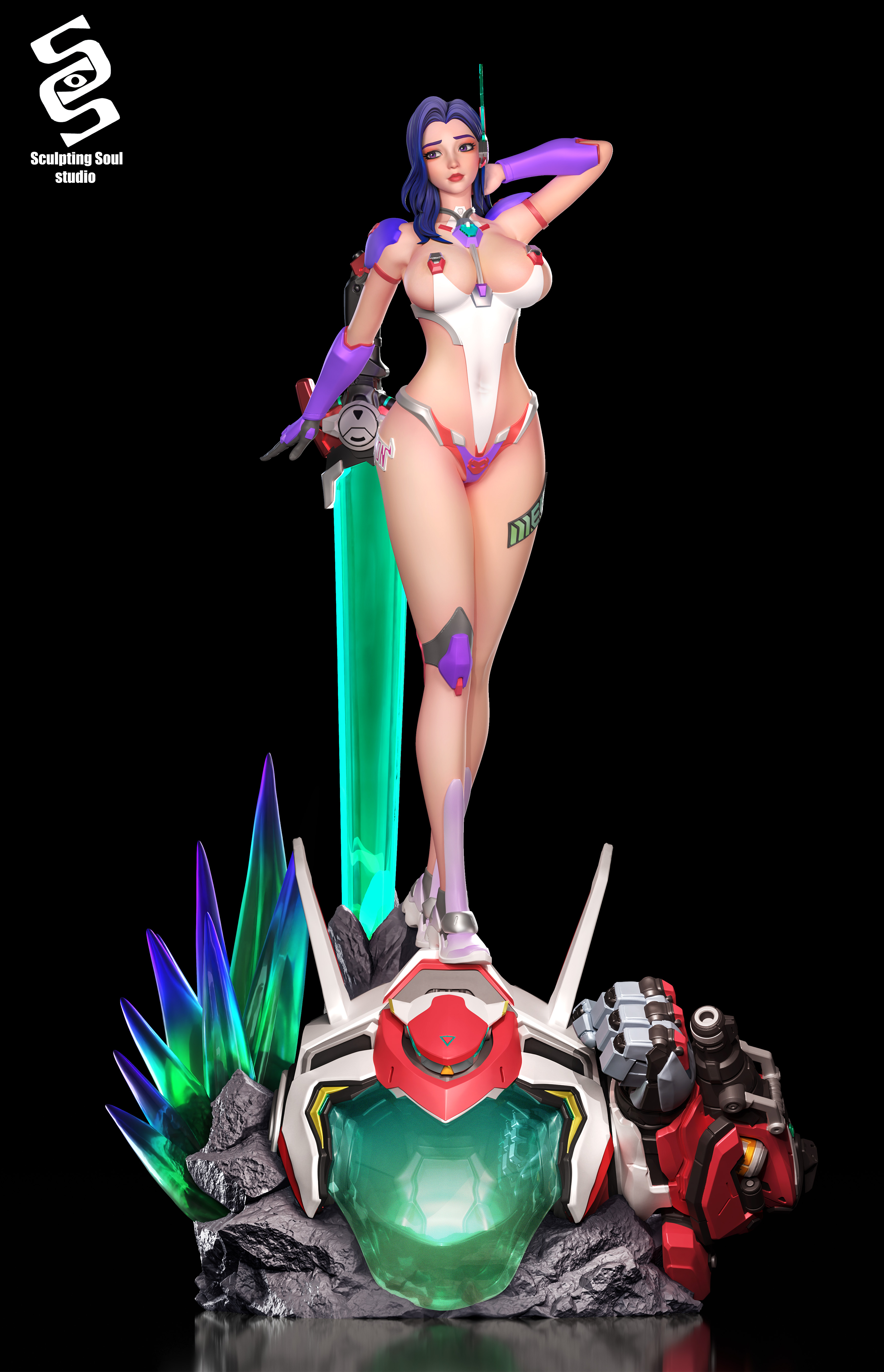 【Pre-sale】1/4 Scale D.Mon Yuna Lee-Overwatch-Sculpting Soul Studio