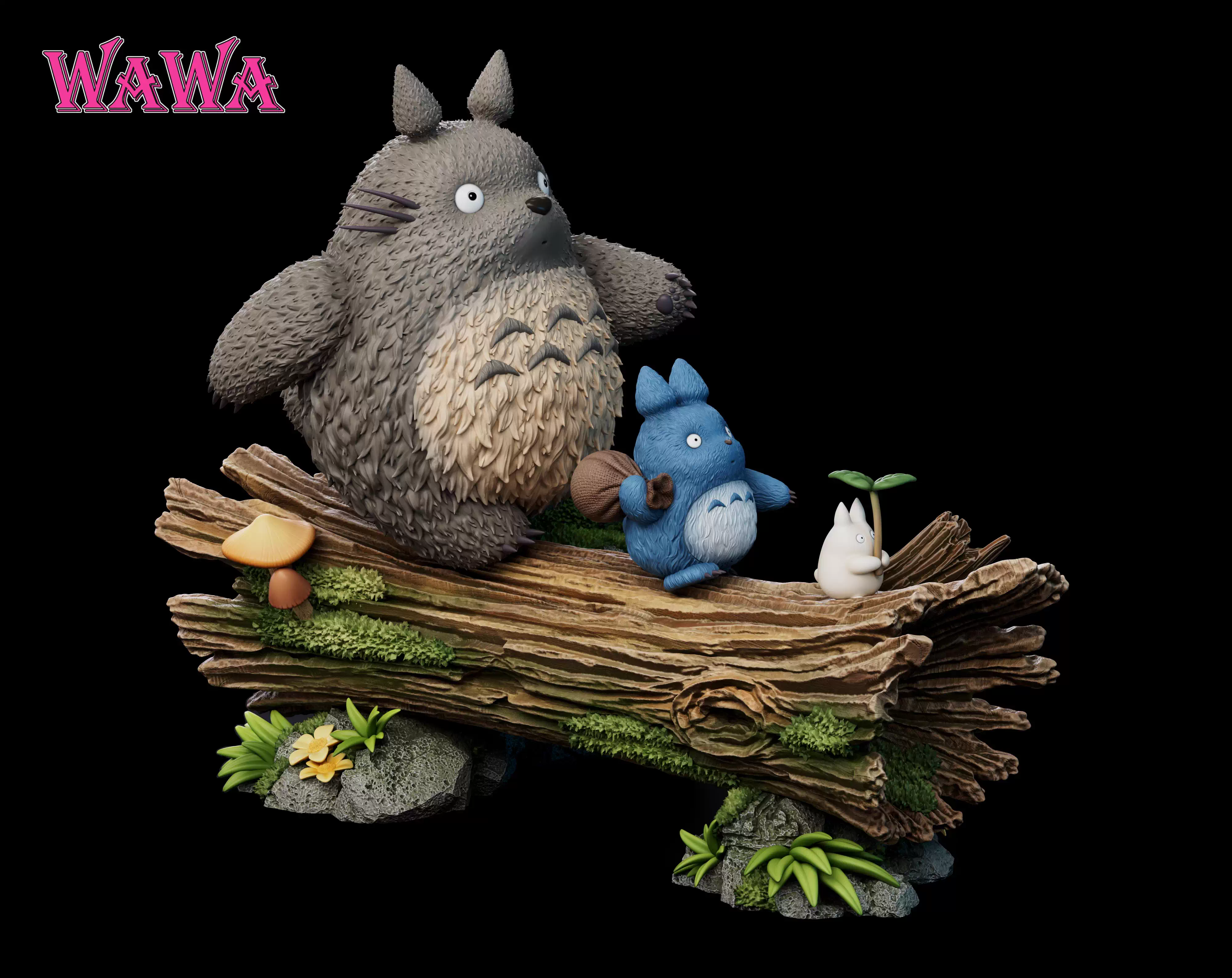 【Pre-sale】Three Totoros-WAWA Studio