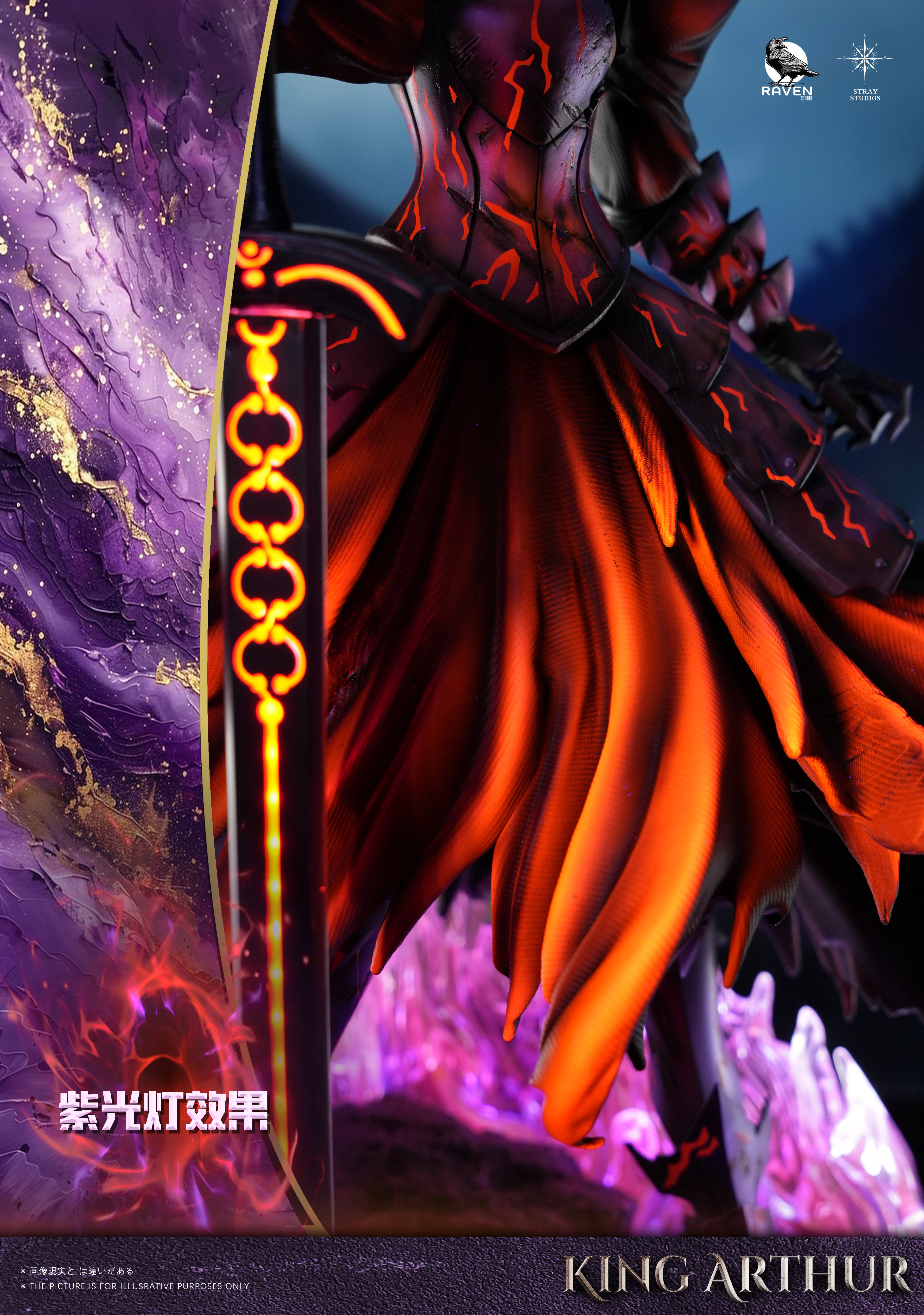 【Pre-sale】1/4 Scale 002 Black Saber-Raven and Stray Studios