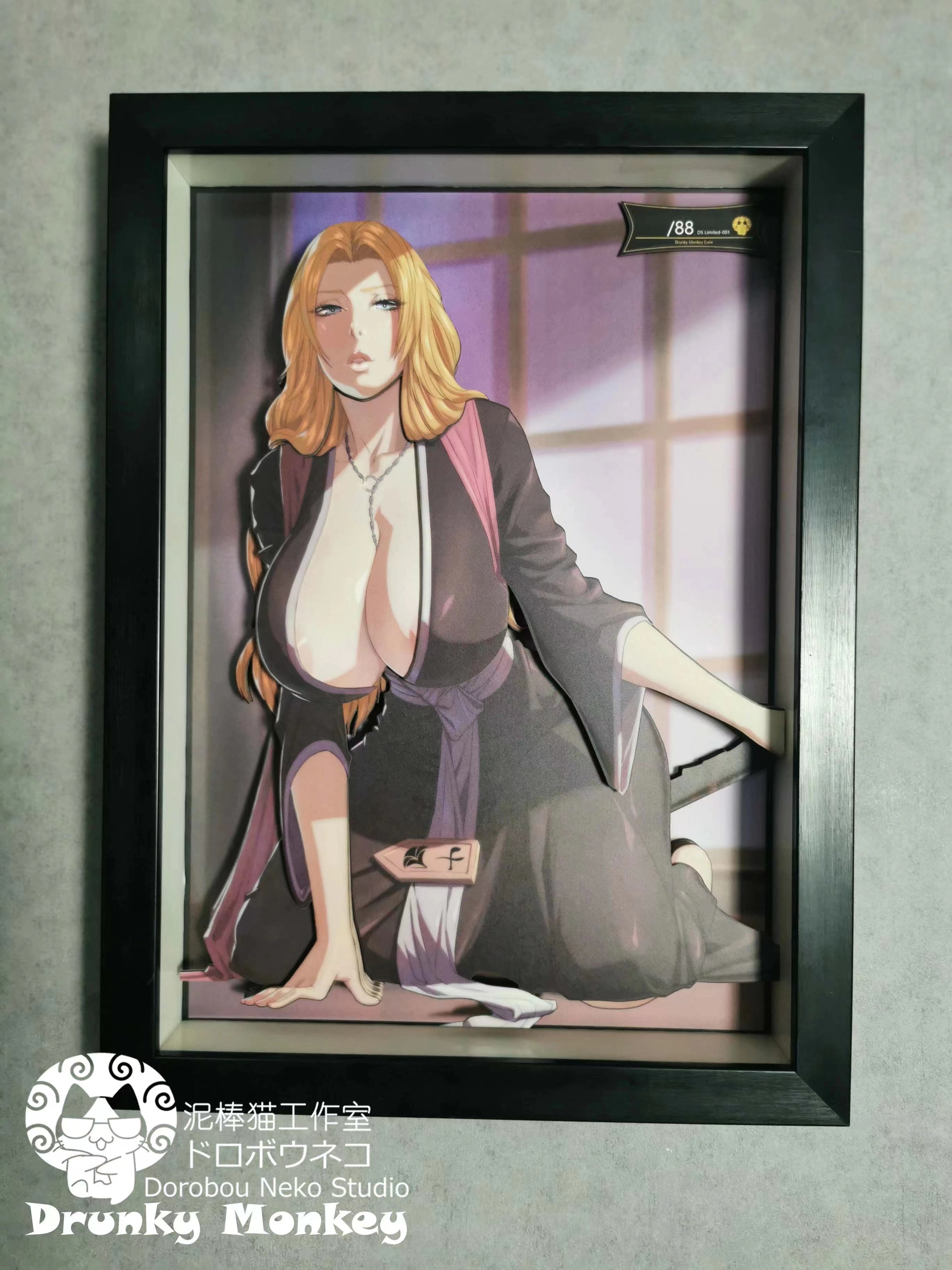 【Pre-sale】Matsumoto Rangiku 3D Decoration Painting-Dorobou Neko Studio