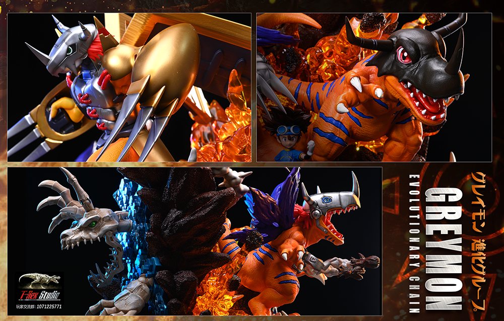 【Pre-sale】Greymon Evolution Chain-T-Rex Studio