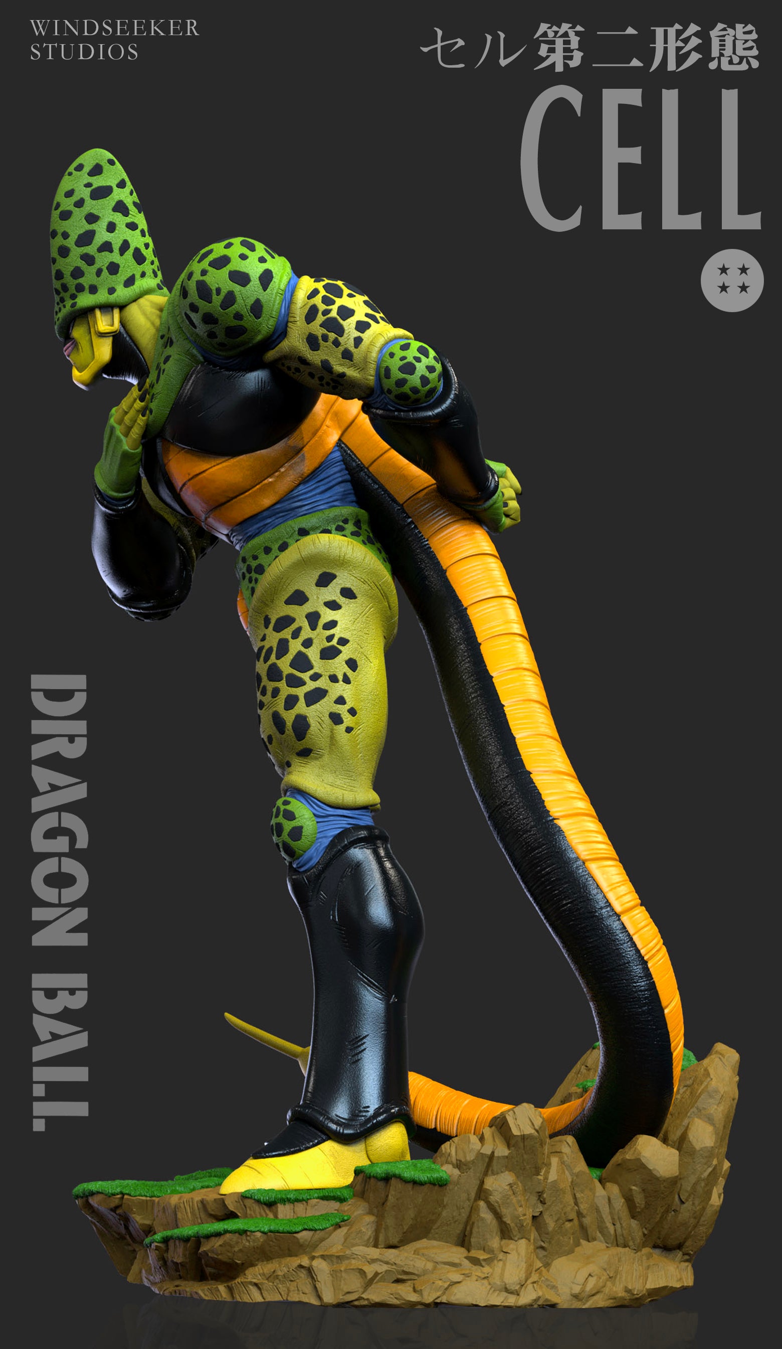 【Pre-sale】1/6 Scale Cell: Second Form-Dragonball-windseeker Studio