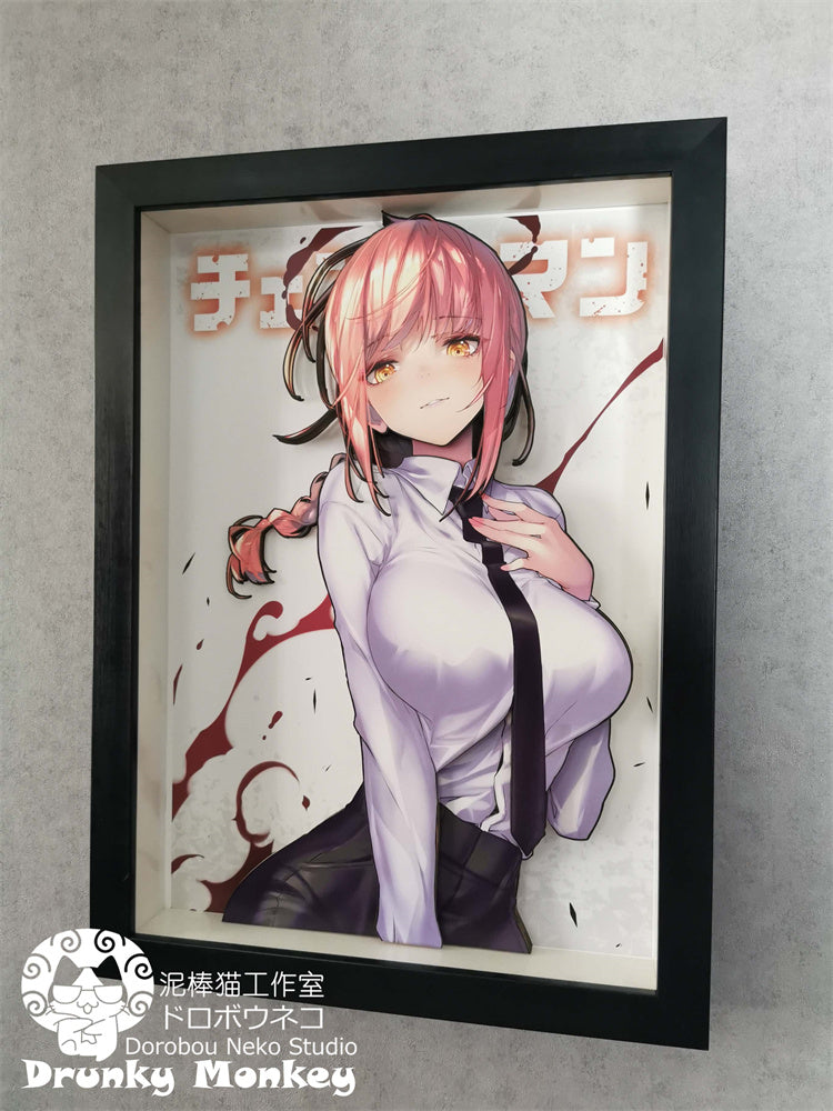 【Pre-sale】Makima 3D Decoration Painting-Dorobou Neko Studio