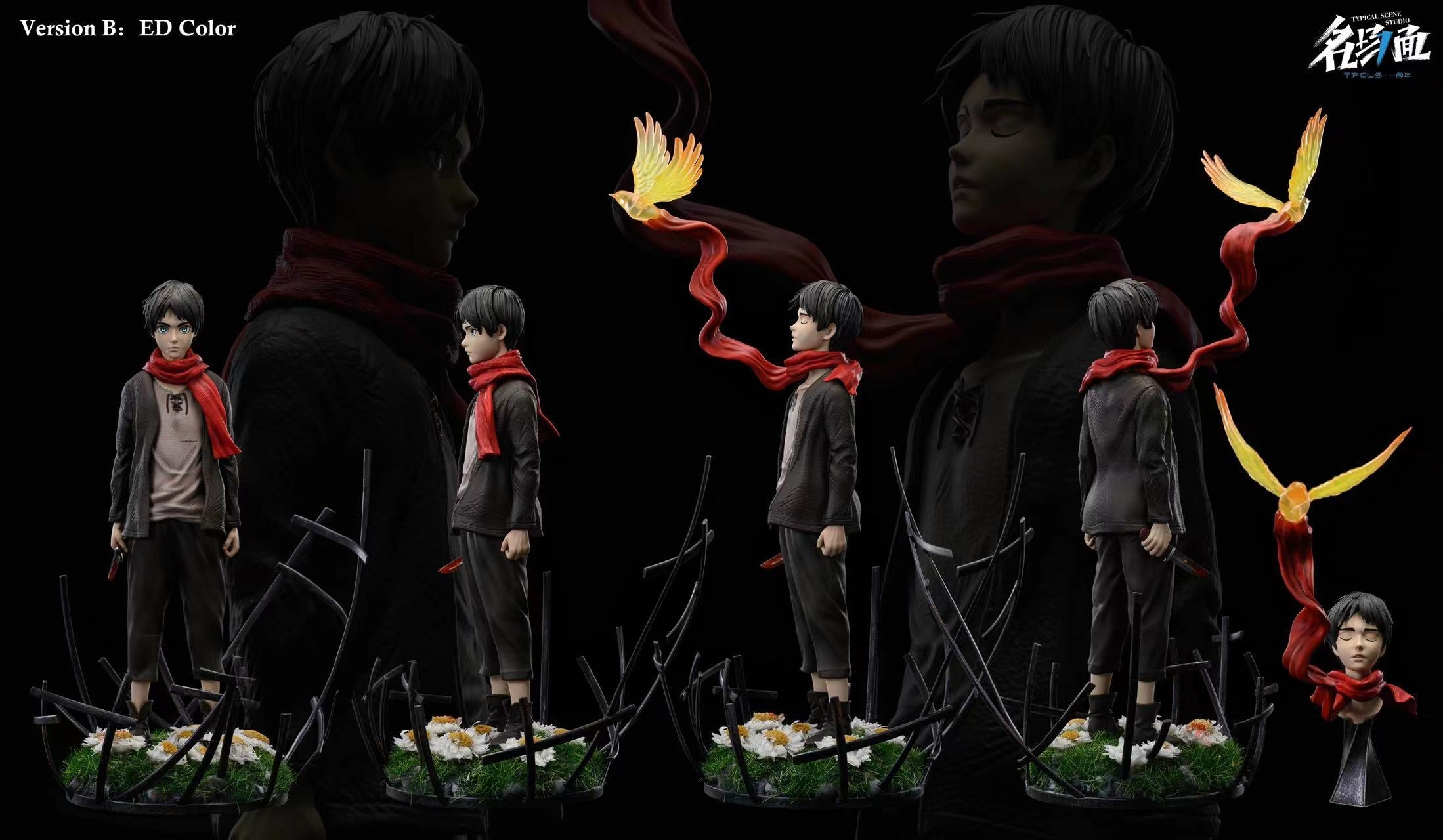 【In stock】The Flowersea Eren Jaeger GK statue(1st Anniversary)-Attack on Titan-Typical Scene Studio