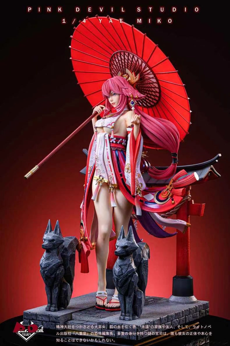【Pre-sale】1/4 Scale Yae Miko-Genshin Impact-Pink Devil Studio