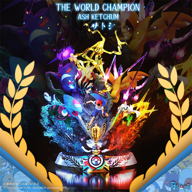 【Few left】The World Champion Ash Ketchum with LED-Pokemon-PCHouse Studio