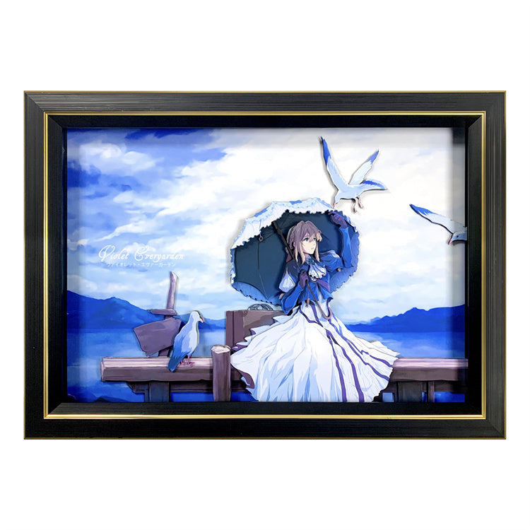 【In stock】Paper Art 3D Decorative Paint of Violet-Violet Evergarden-momo Studio