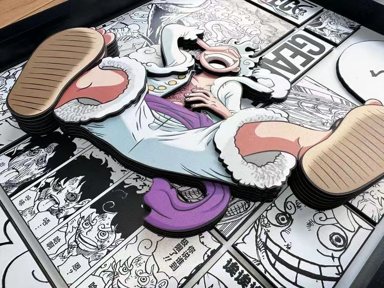 【In stock】Decorative Painting of Gear 5 Luffy-One Piece-Aotu Panda Studio