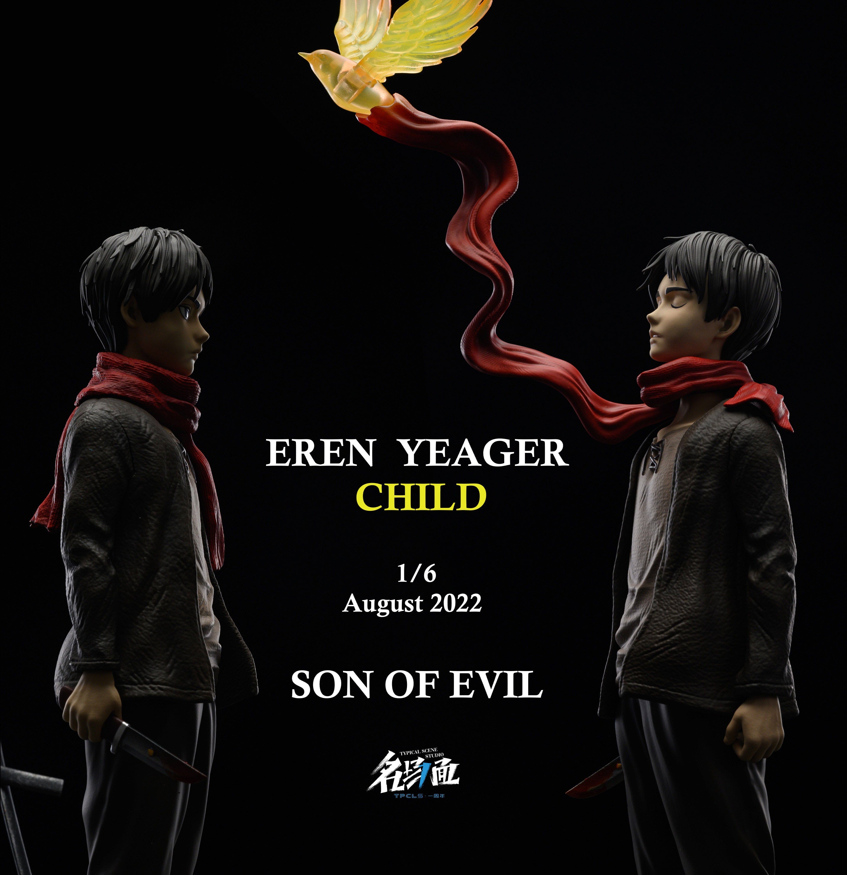 【In stock】The Flowersea Eren Jaeger GK statue(1st Anniversary)-Attack on Titan-Typical Scene Studio