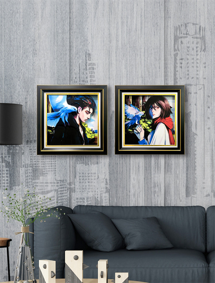 【In stock】3D Decorative Paint of Eren Yeager-Attack On Titan-momo Studio
