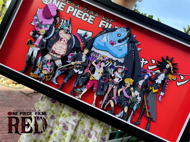 【Pre-sale】Big & Small Scale 3D Decorative Paint of One Piece Film Red Straw Hat Pirates-Mystical Art Studio