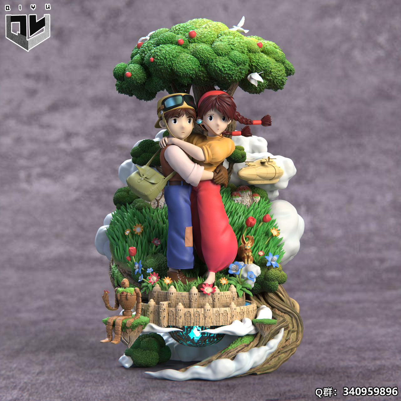 【Pre-sale】Castle in the Sky with LED  - QiYu Studio
