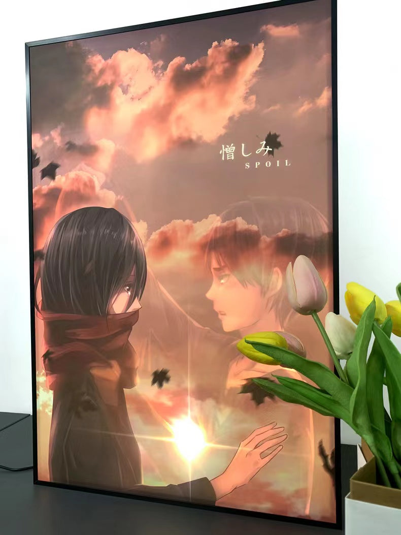【In stock】Decorative Painting of Mikasa & Eren-Attack on Titan-momo Studio