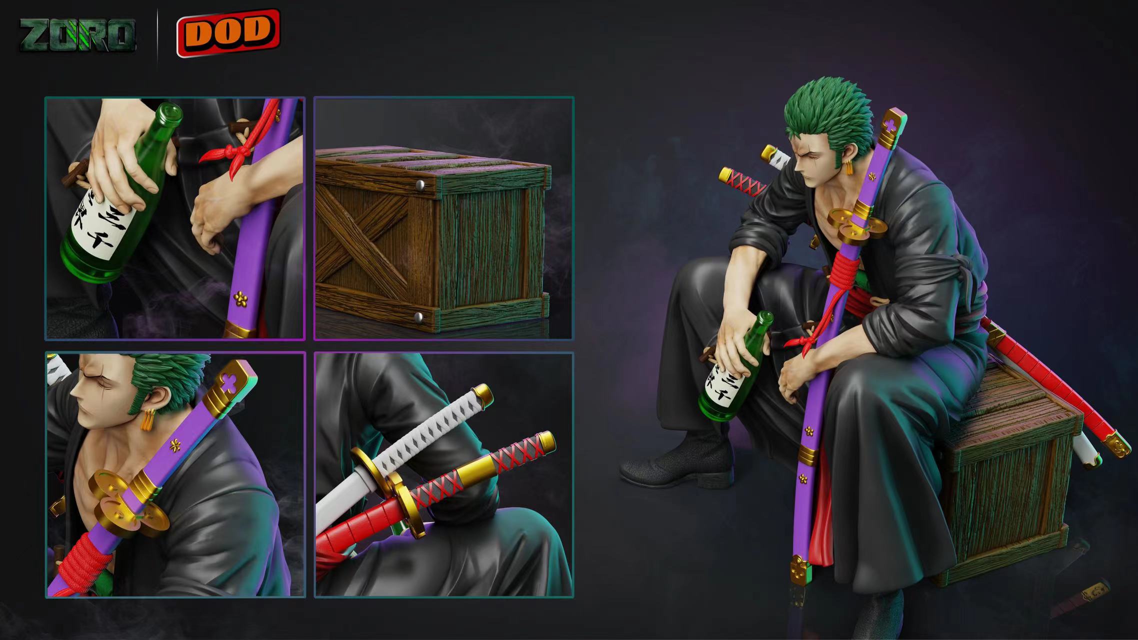【Pre-sale】Sitting Roronoa Zoro-One piece-DOD Studio